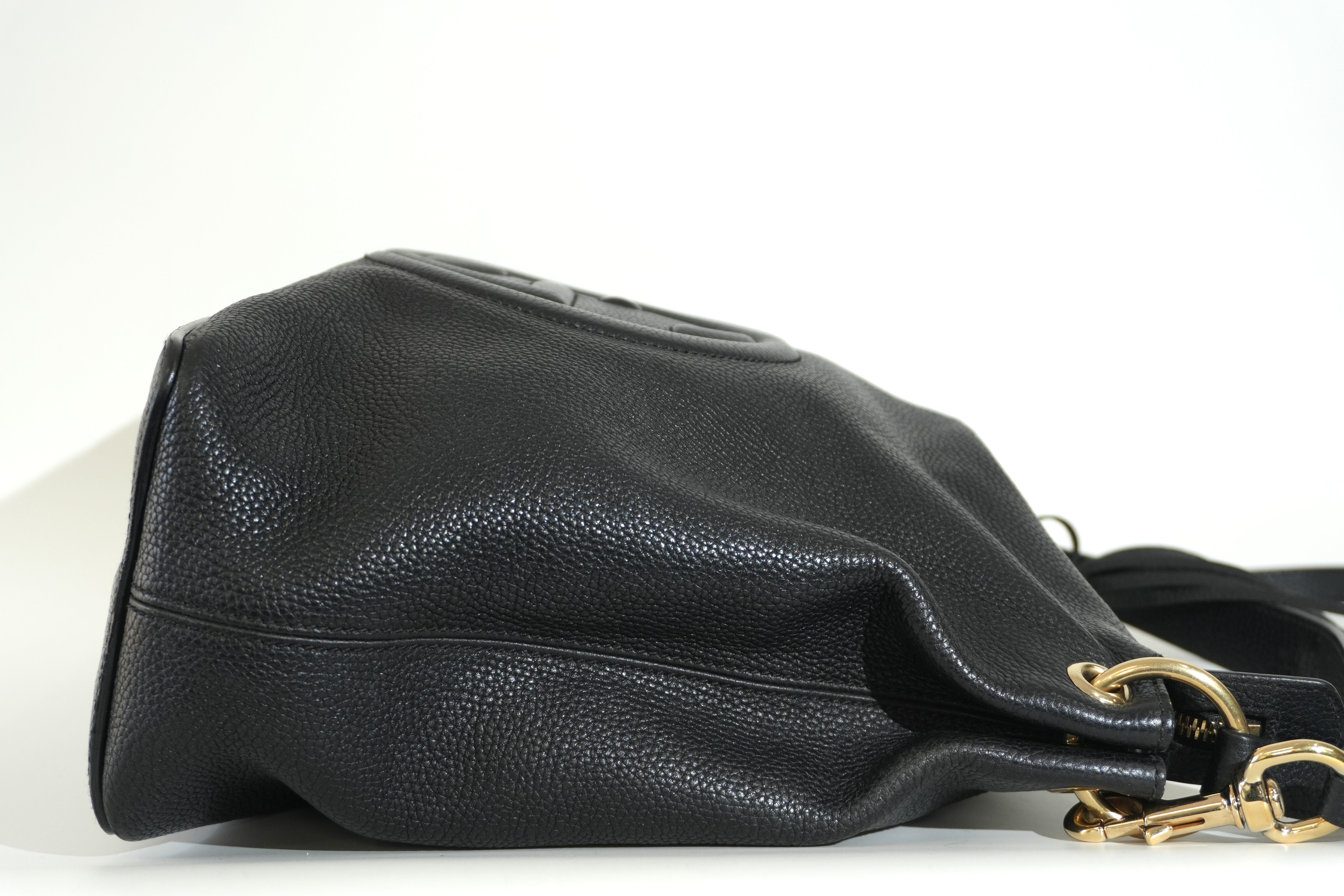 Pre-owned Gucci Two Way Soho Shoulder Bag Black