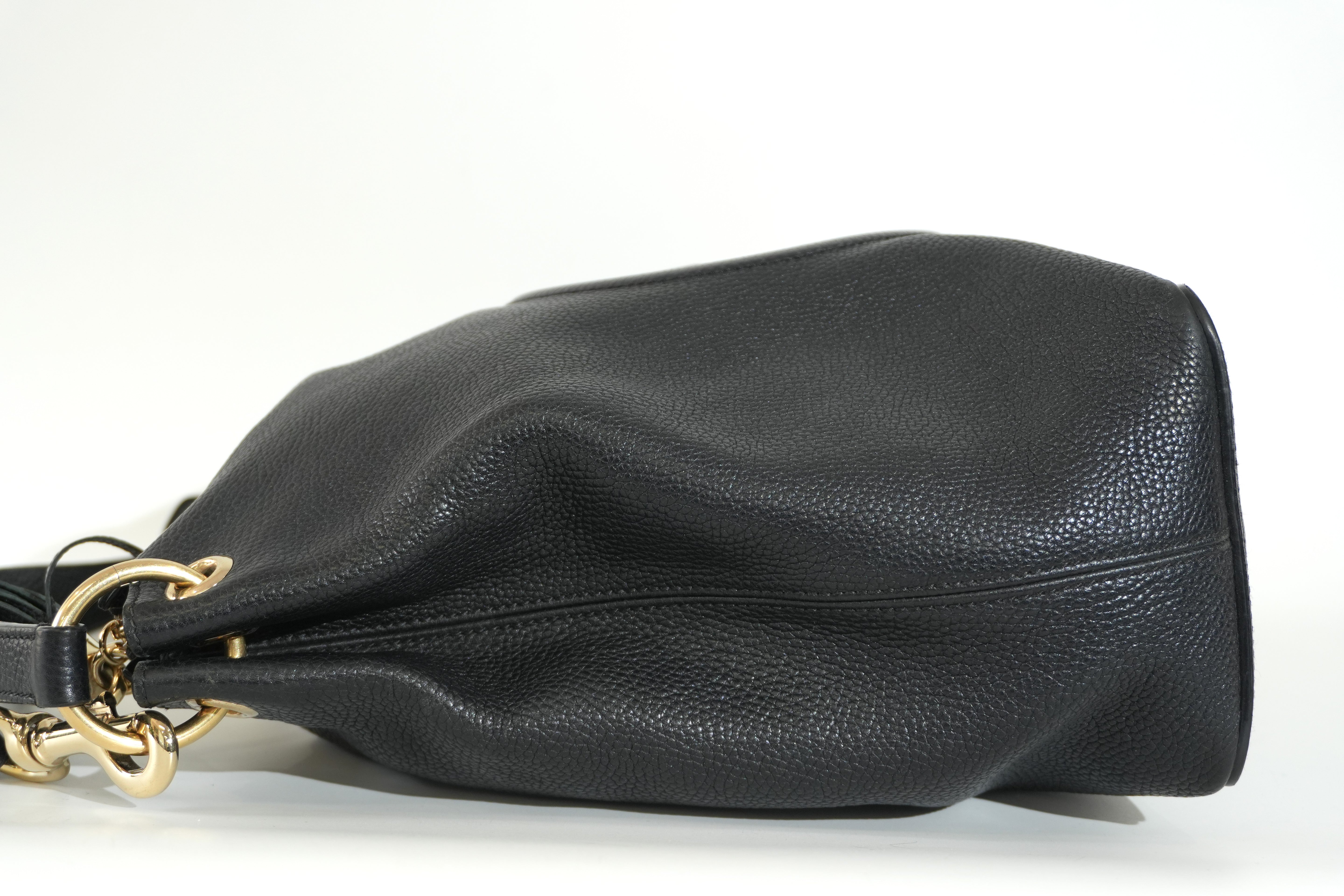 Pre-owned Gucci Two Way Soho Shoulder Bag Black