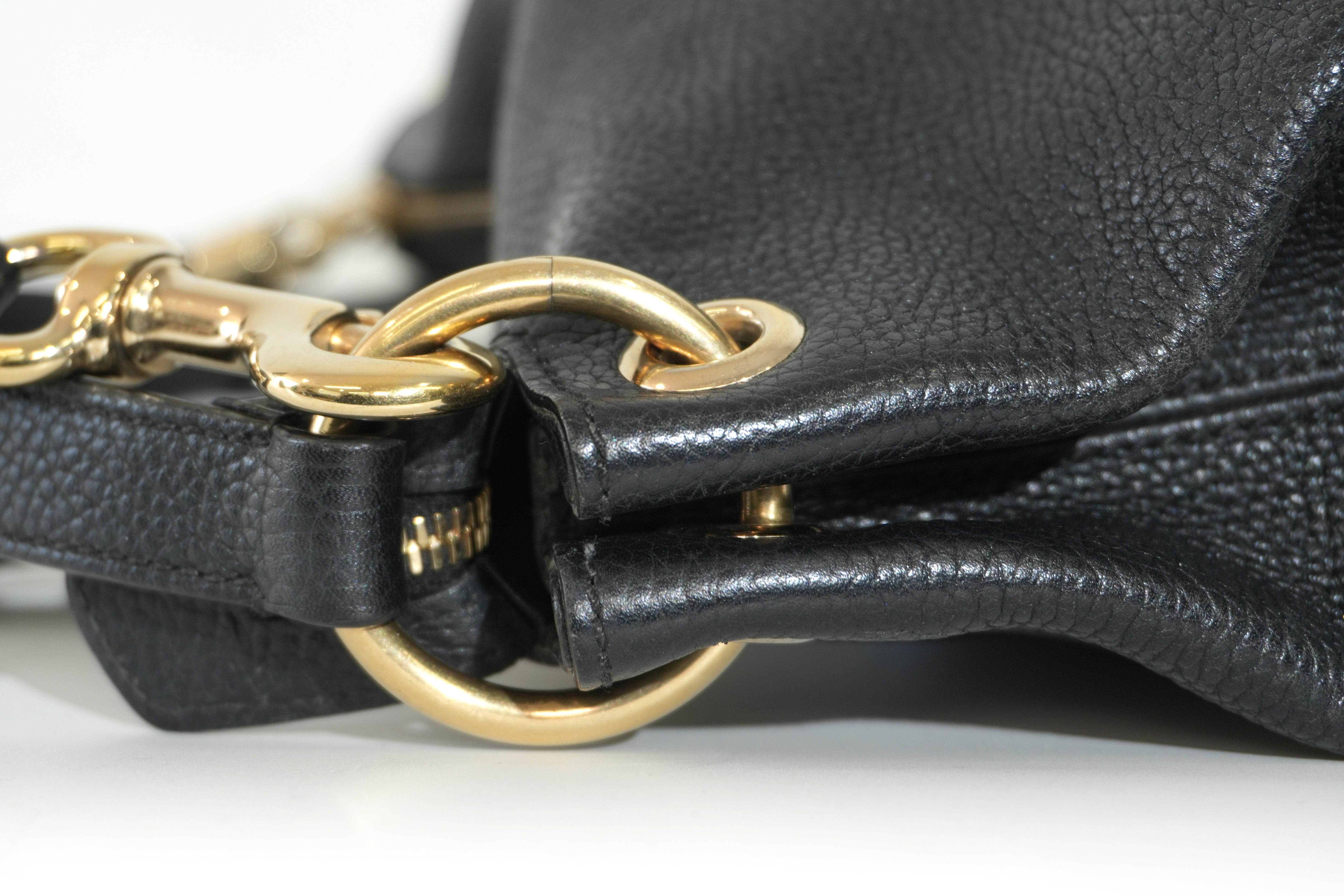 Pre-owned Gucci Two Way Soho Shoulder Bag Black