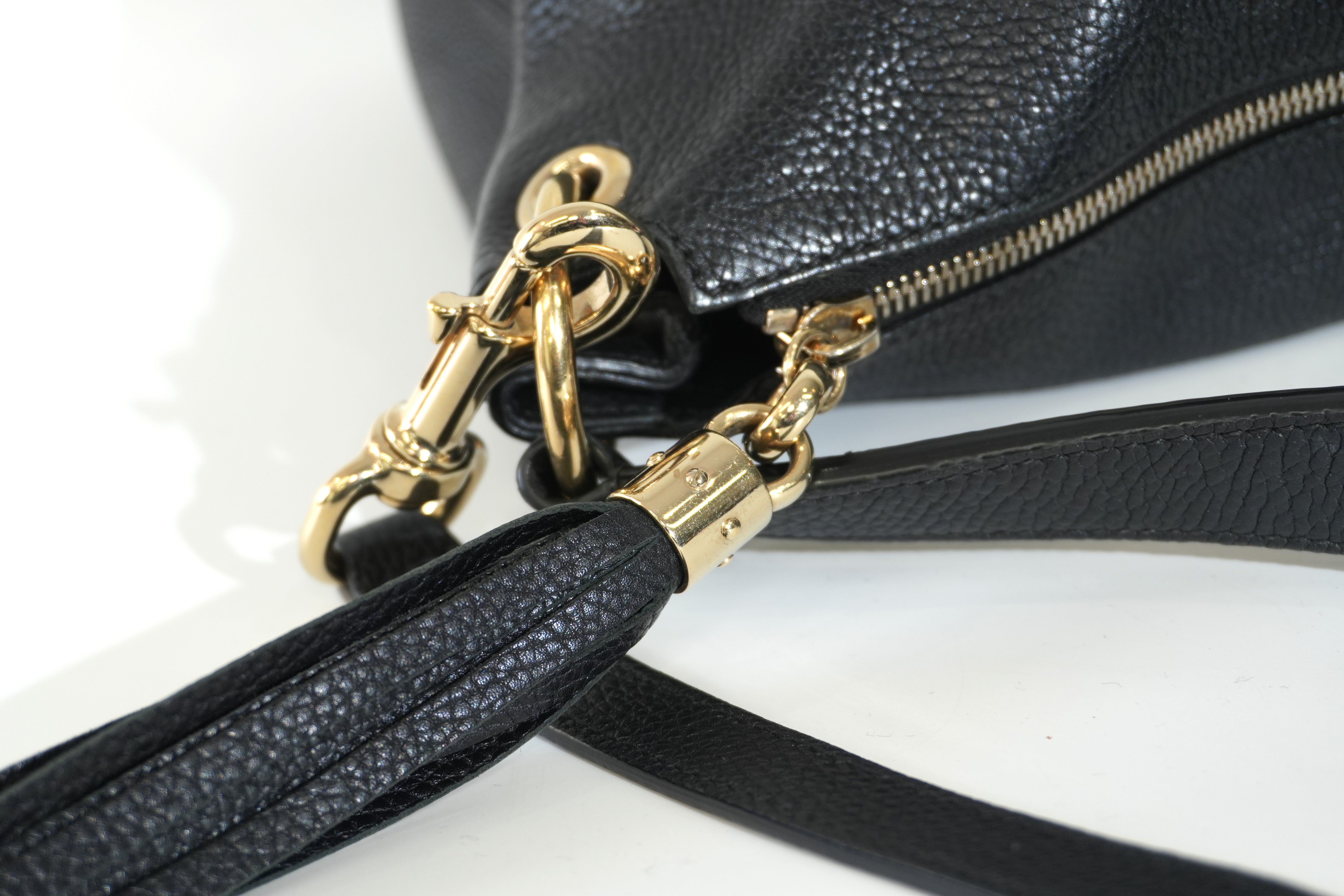 Pre-owned Gucci Two Way Soho Shoulder Bag Black