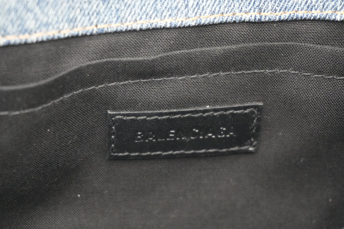 Pre-Owned Balenciaga Le Cagole Shoulder Bag Denim Blue