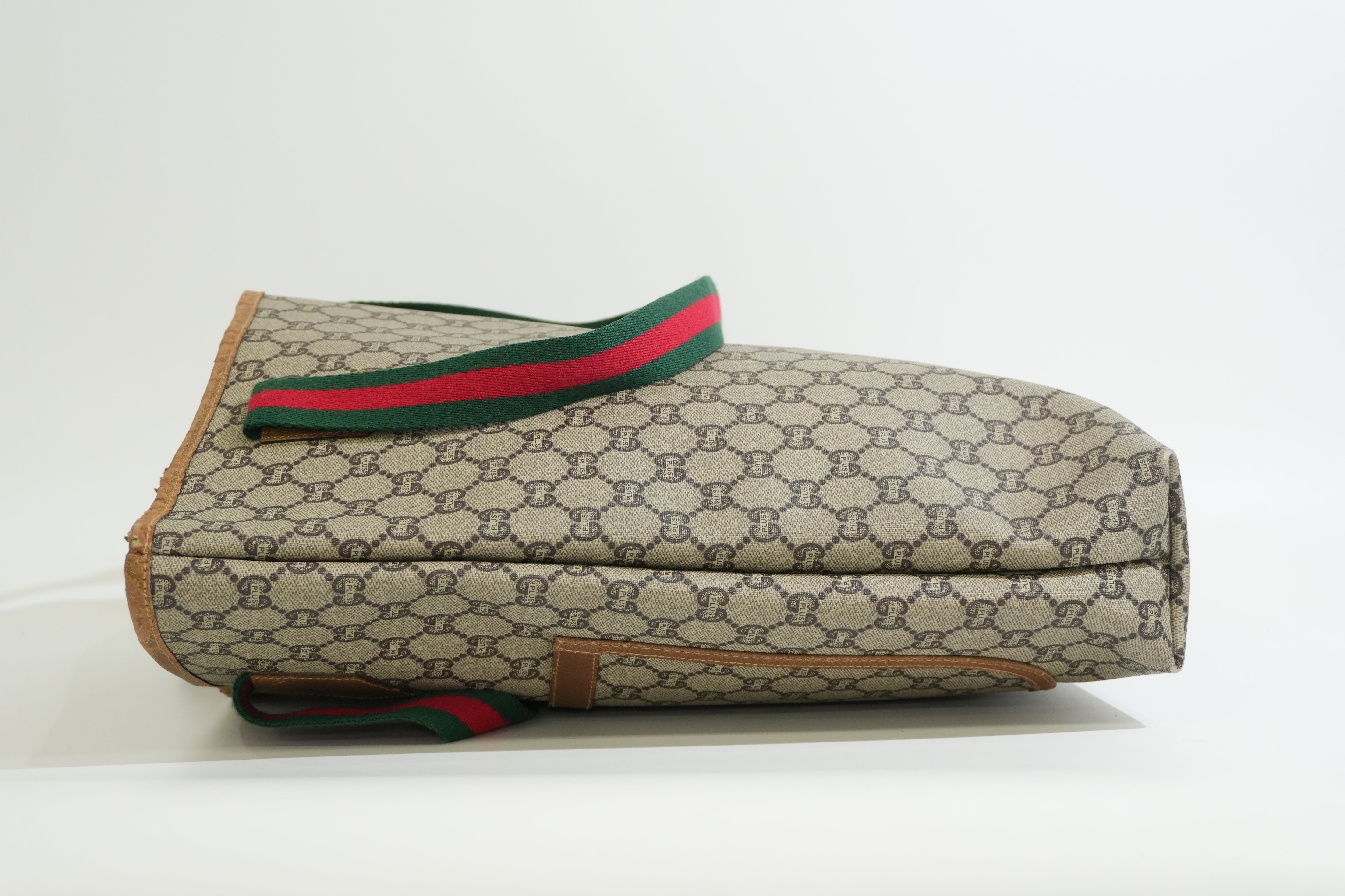 Pre-owned Gucci Plus Ophidia Tote Bag Brown