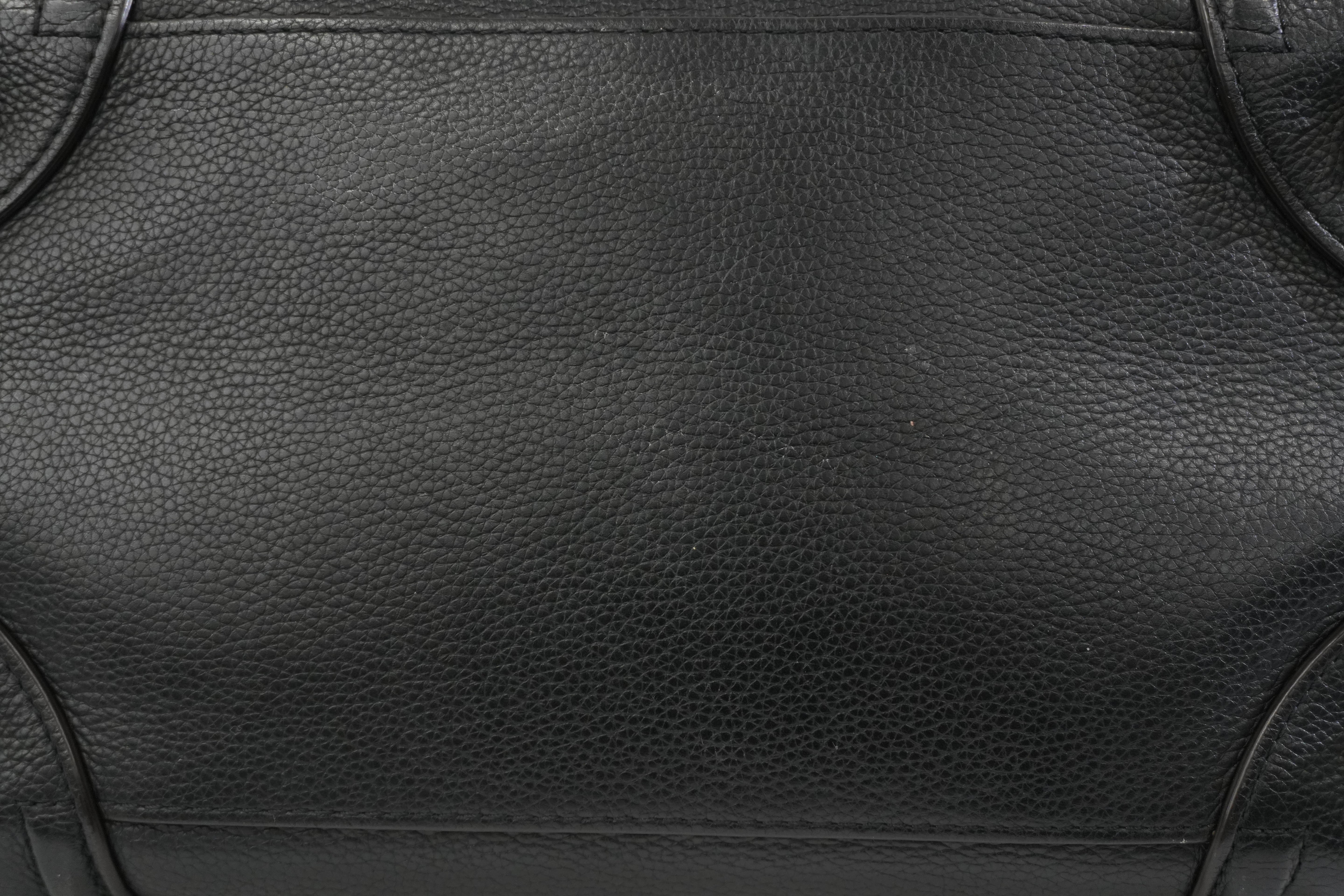 Pre-owned Celine Leather Luggage Handbag Black