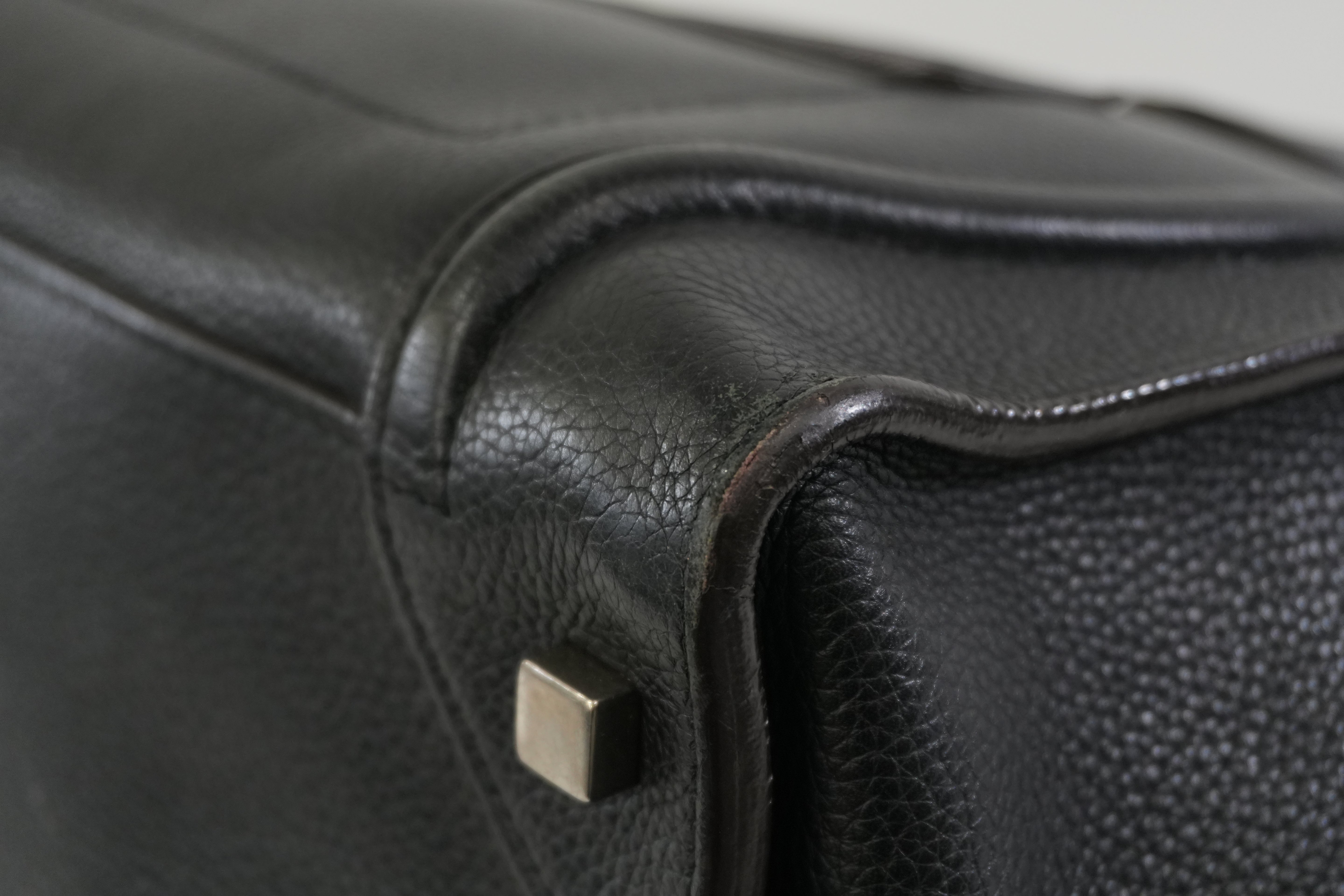 Pre-owned Celine Leather Luggage Handbag Black