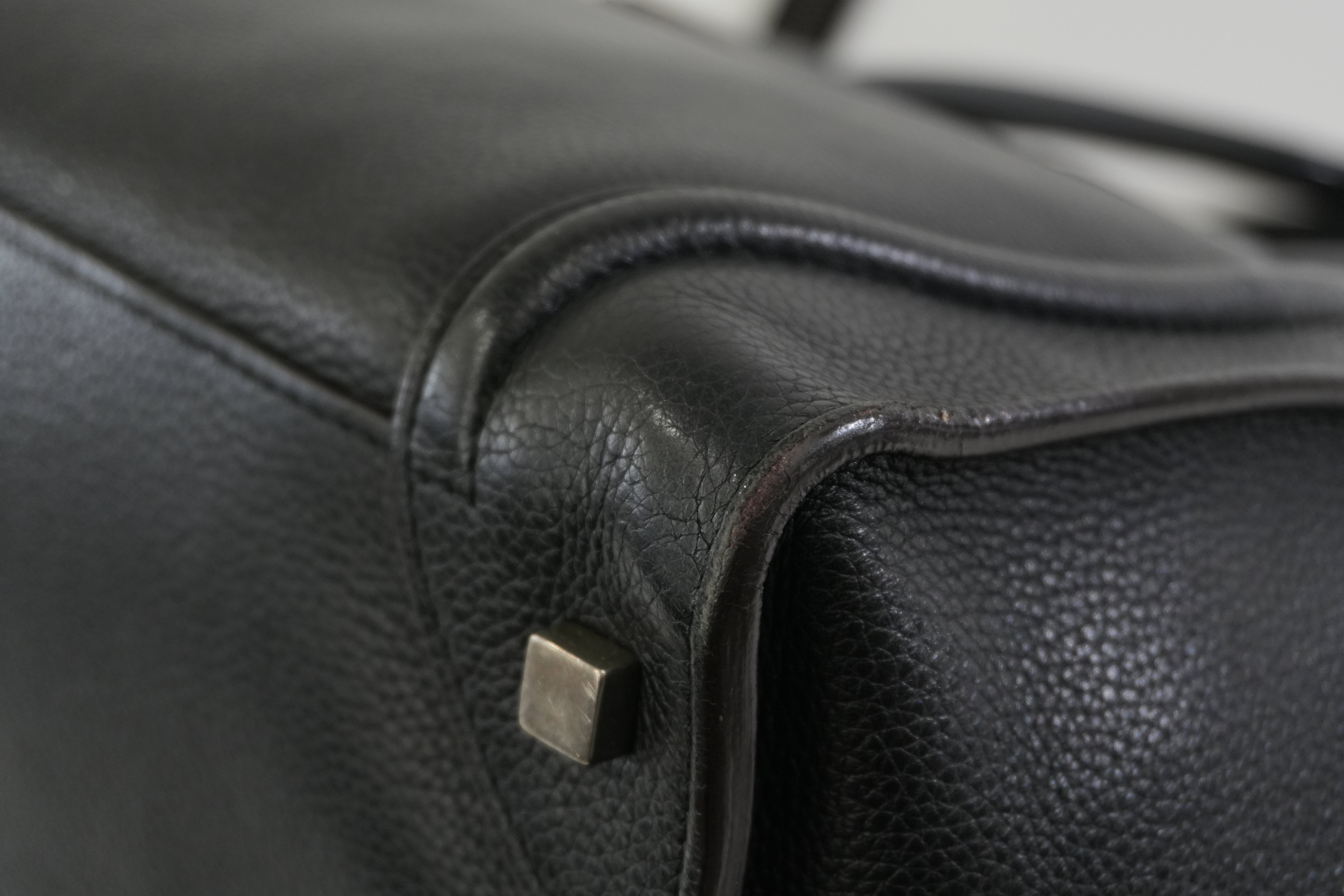 Pre-owned Celine Leather Luggage Handbag Black