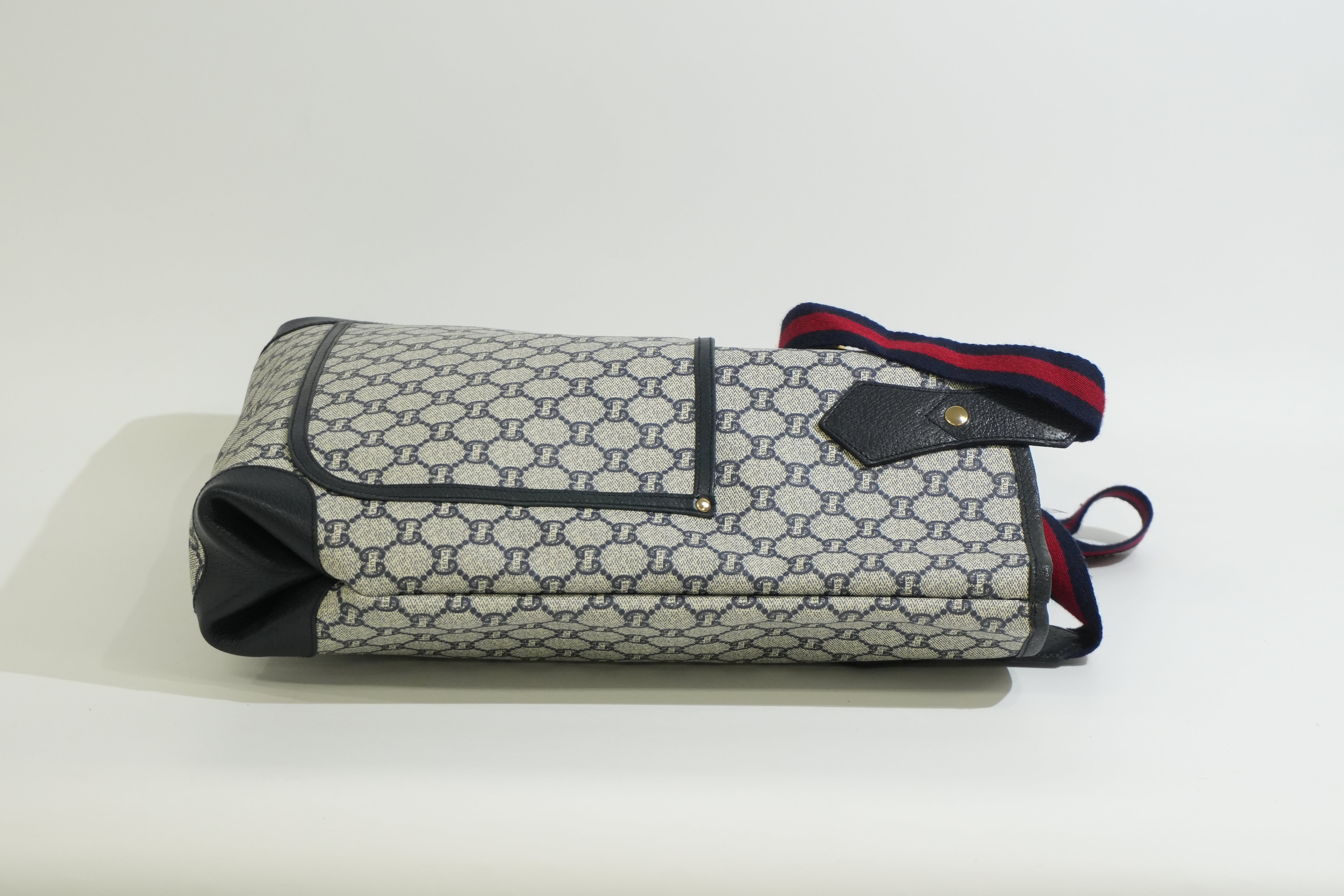 Pre-owned Gucci Plus Tote Bag Navy Blue