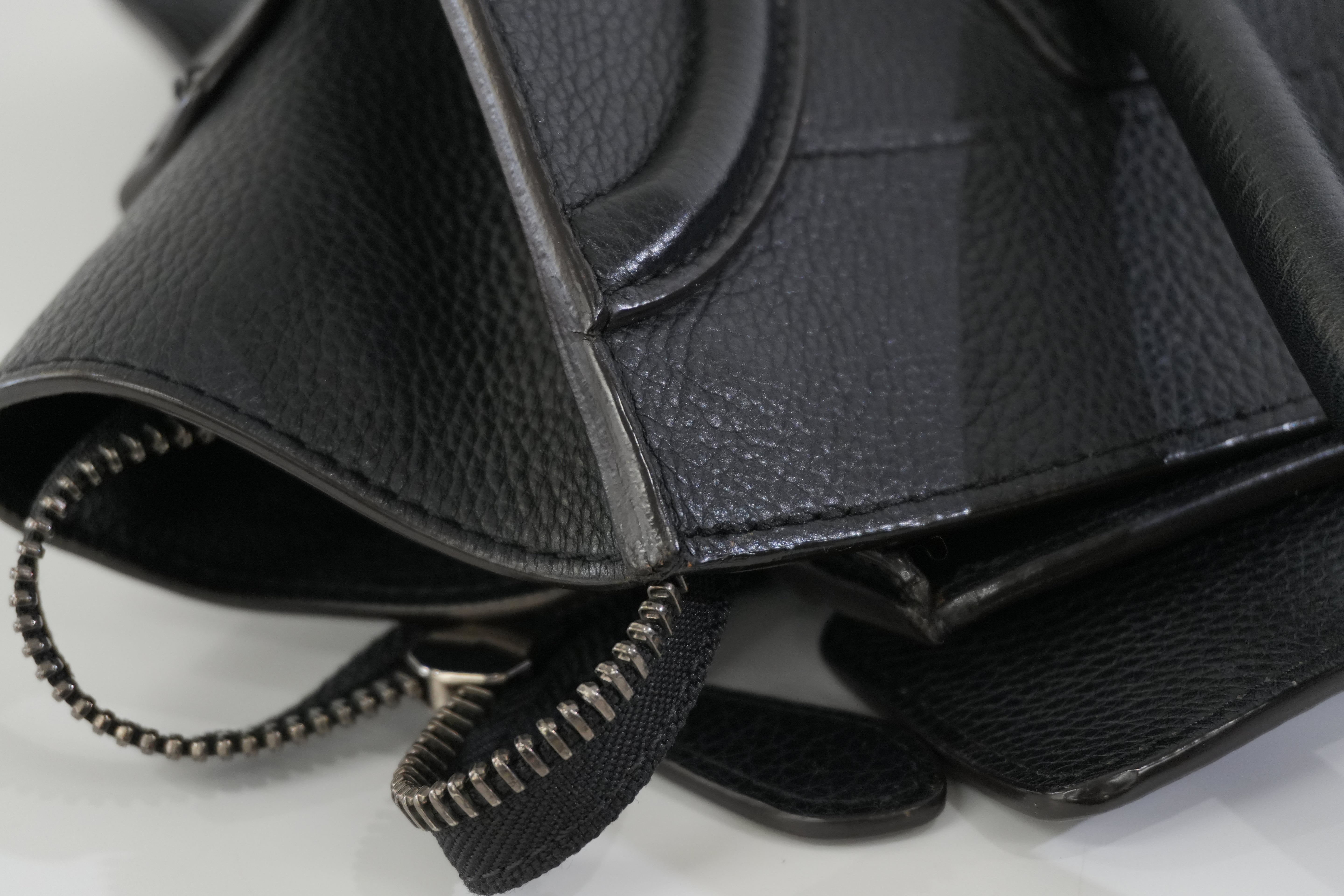 Pre-owned Celine Leather Luggage Handbag Black