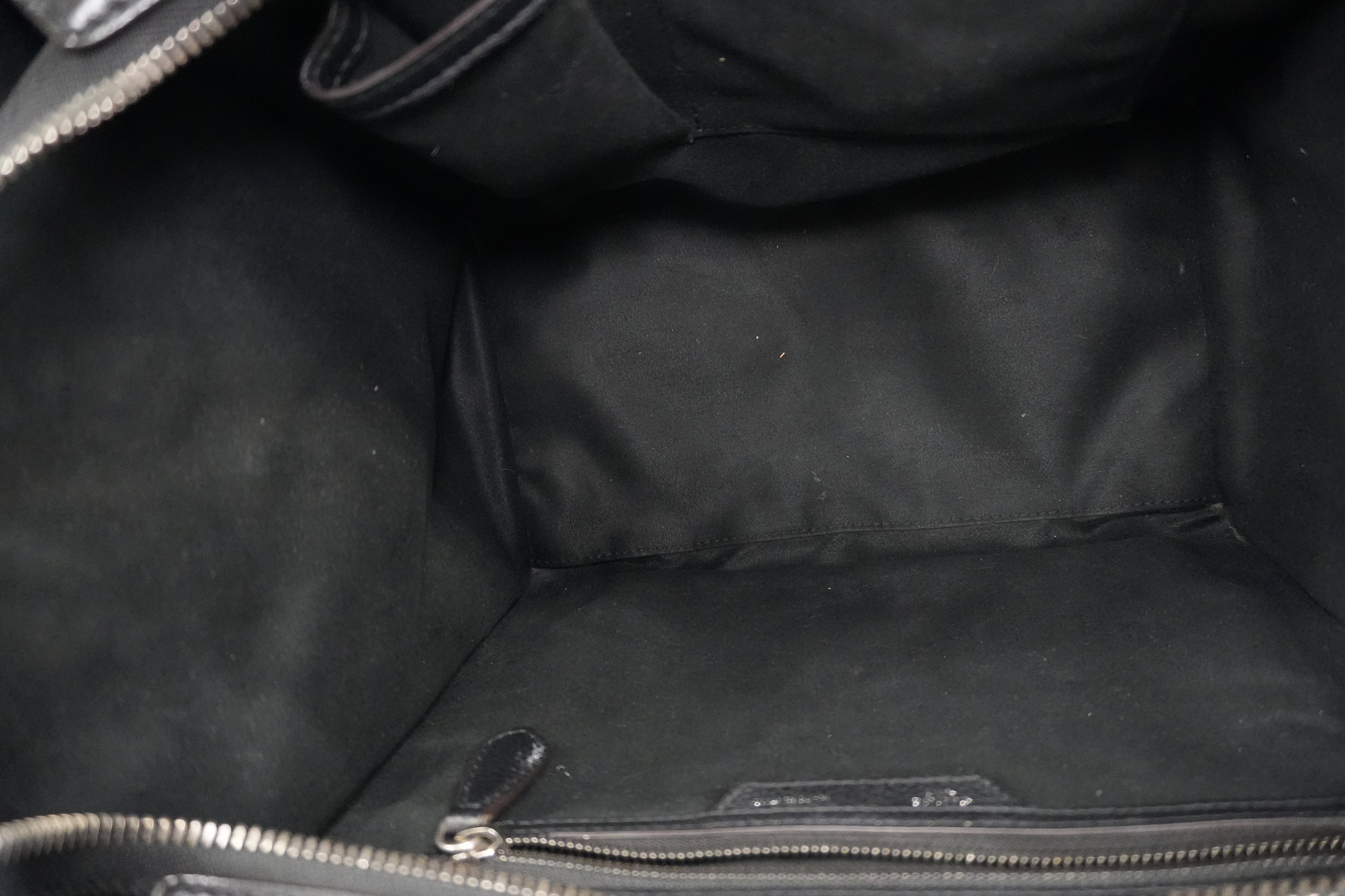 Pre-owned Celine Leather Luggage Handbag Black