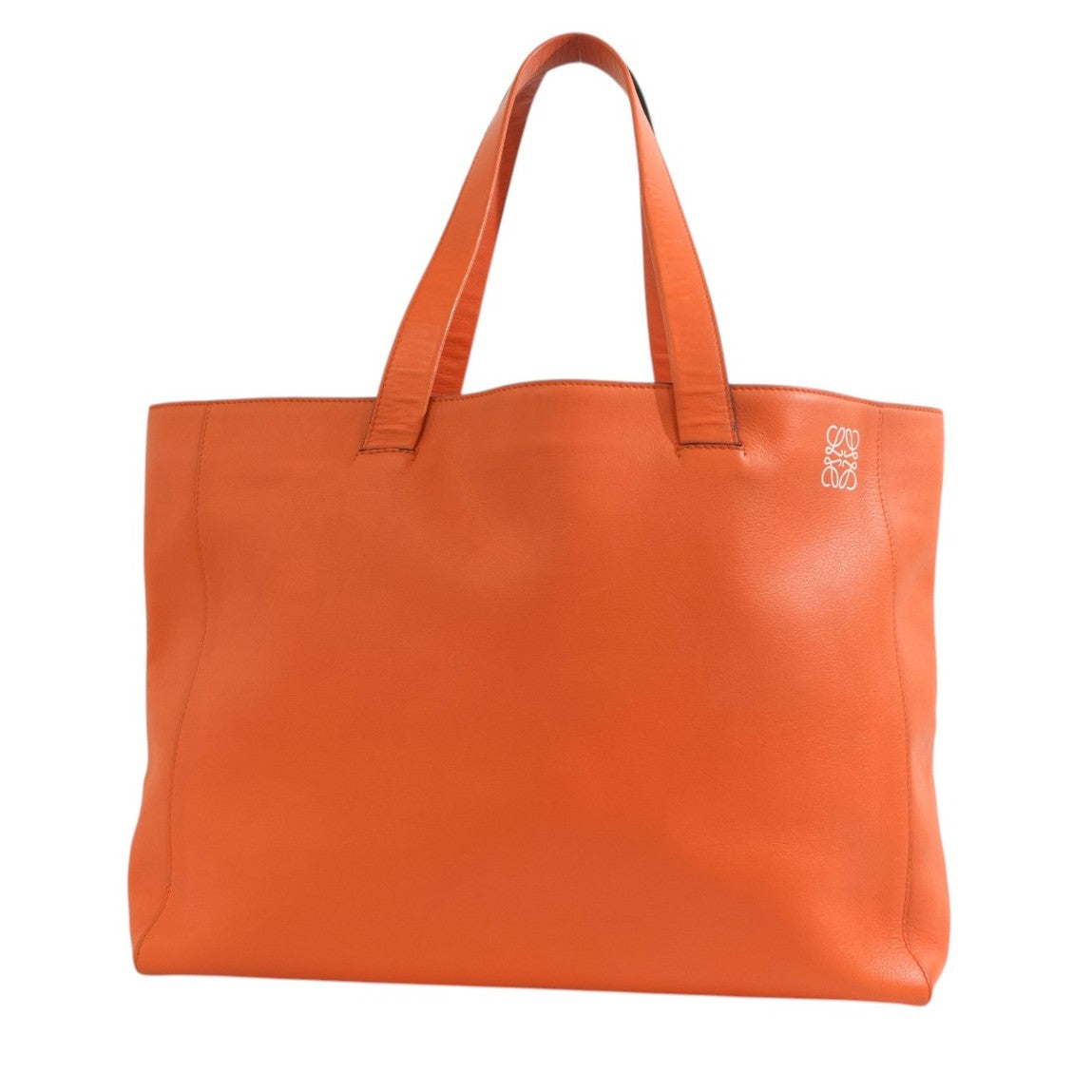 Pre-owned Loewe East West Tote Bag Orange