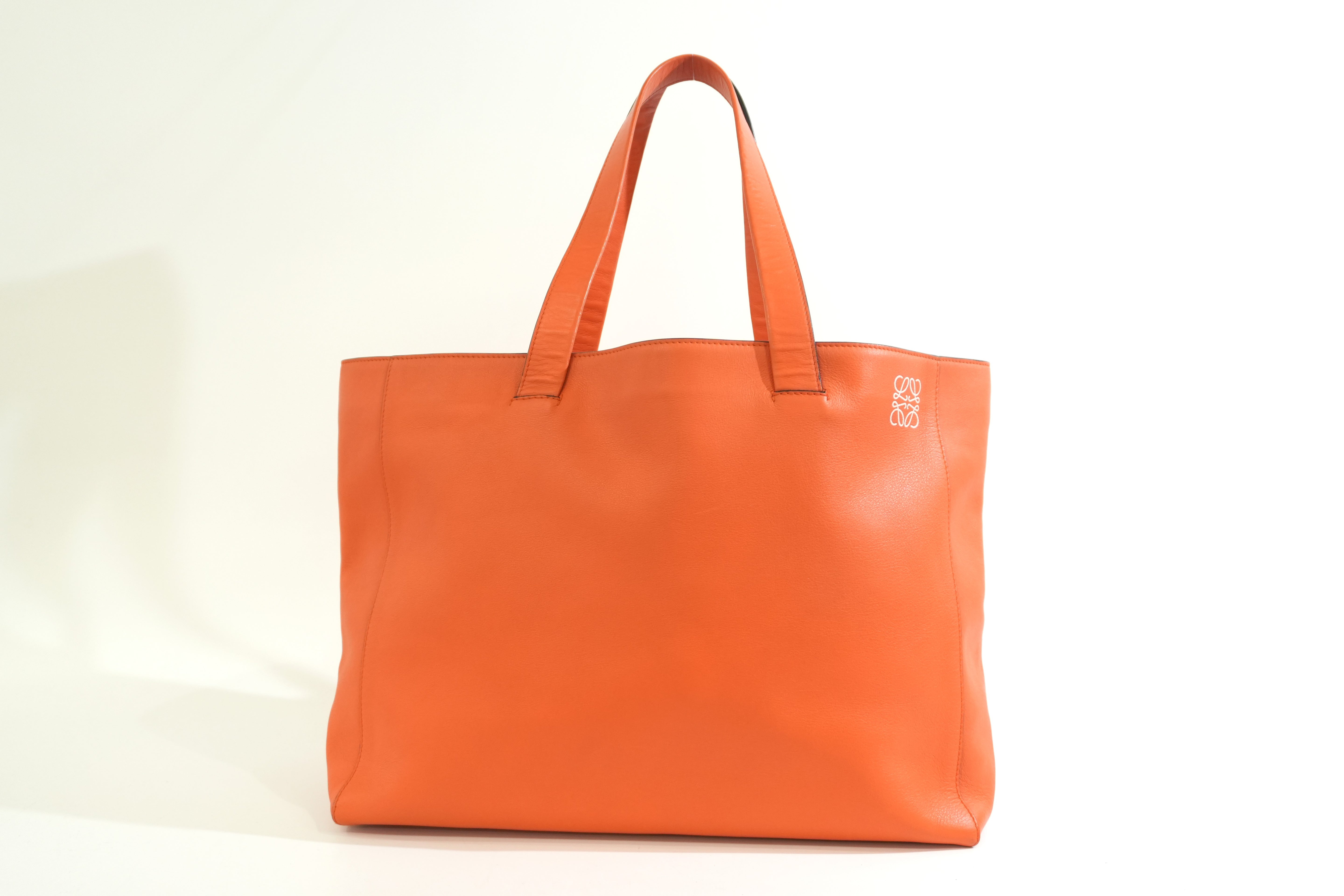 Pre-owned Loewe East West Tote Bag Orange