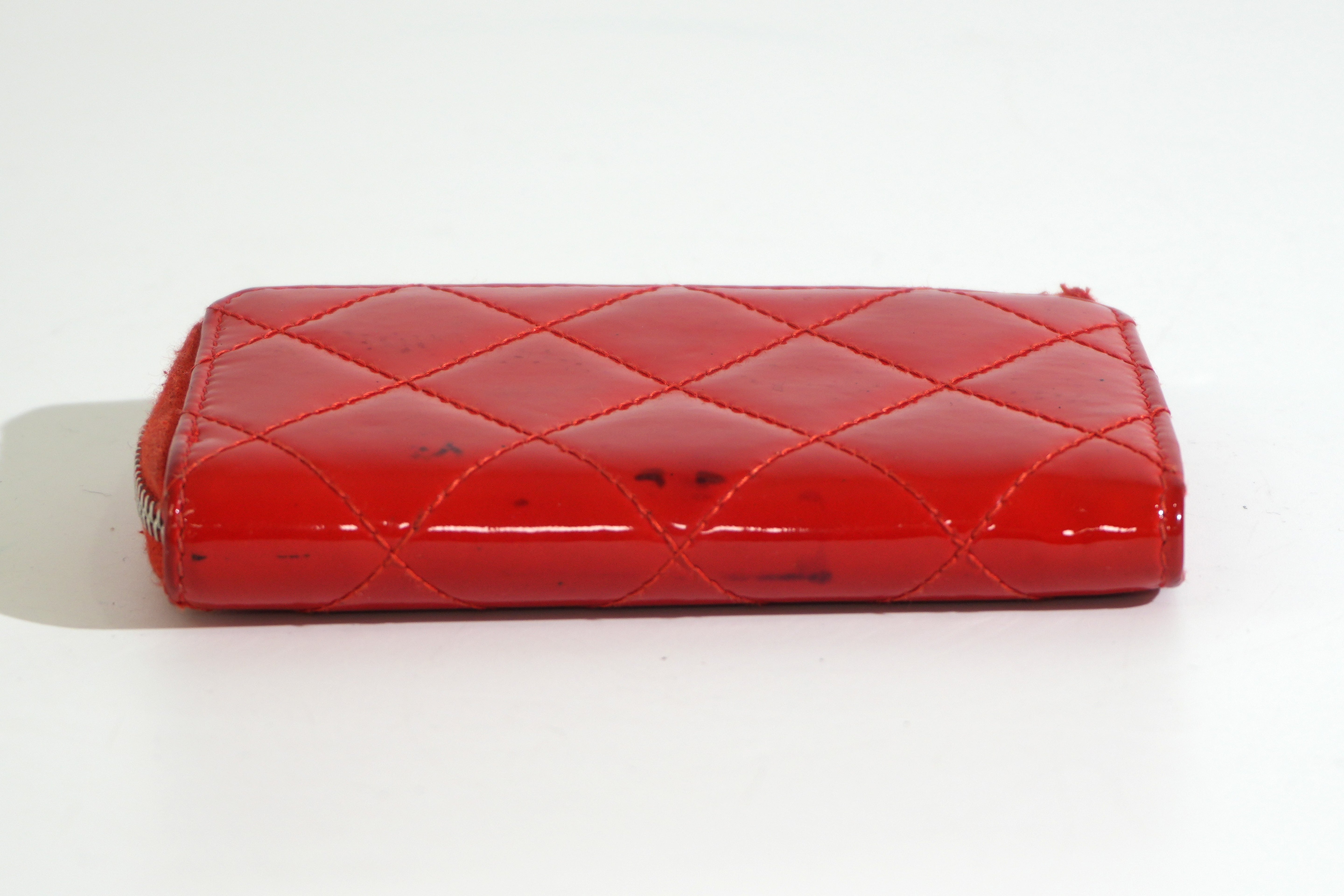 Pre-owned Chanel Key Case Red