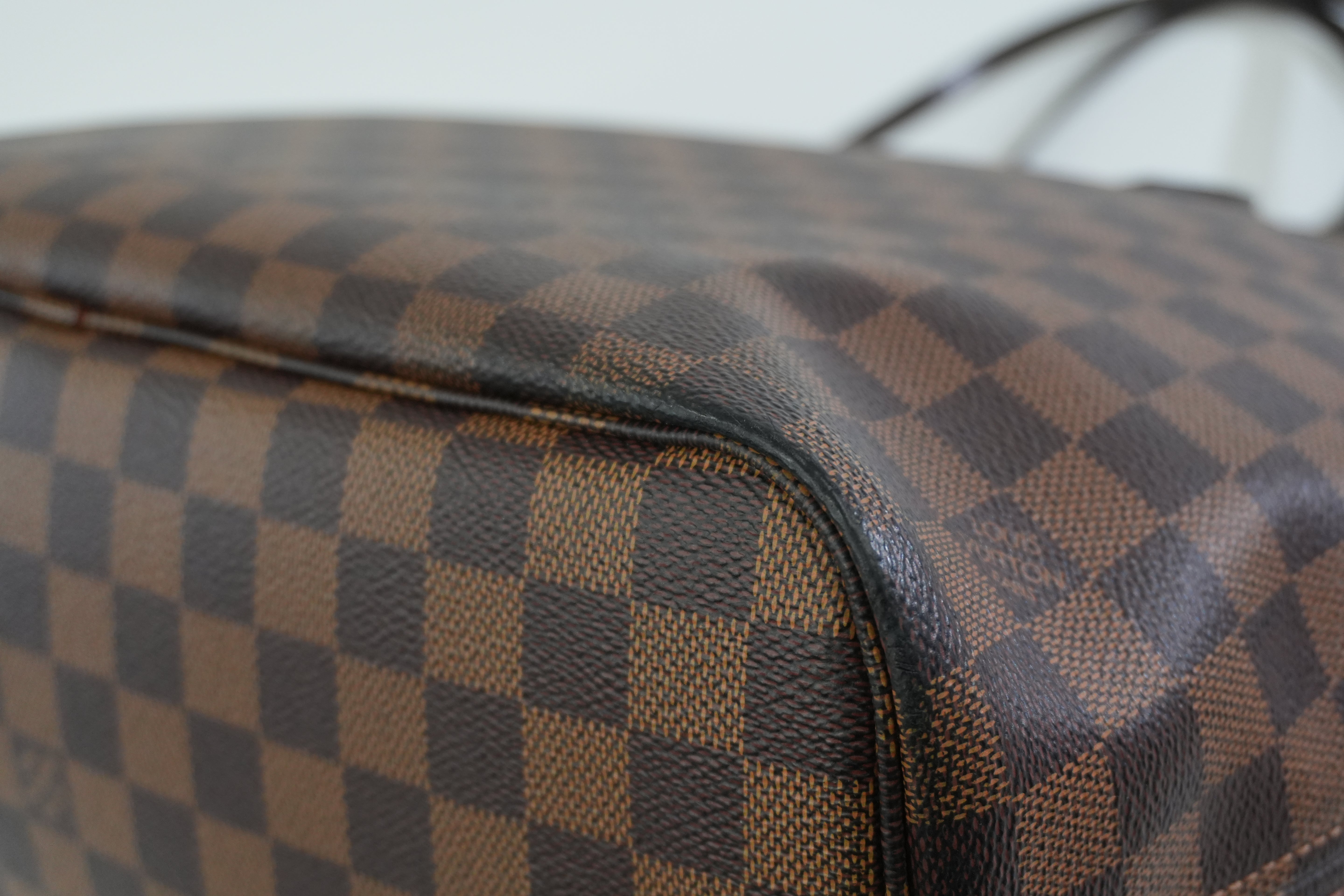 Pre-owned Louis Vuitton Damier Ebene Neverfull MM Tote Bag