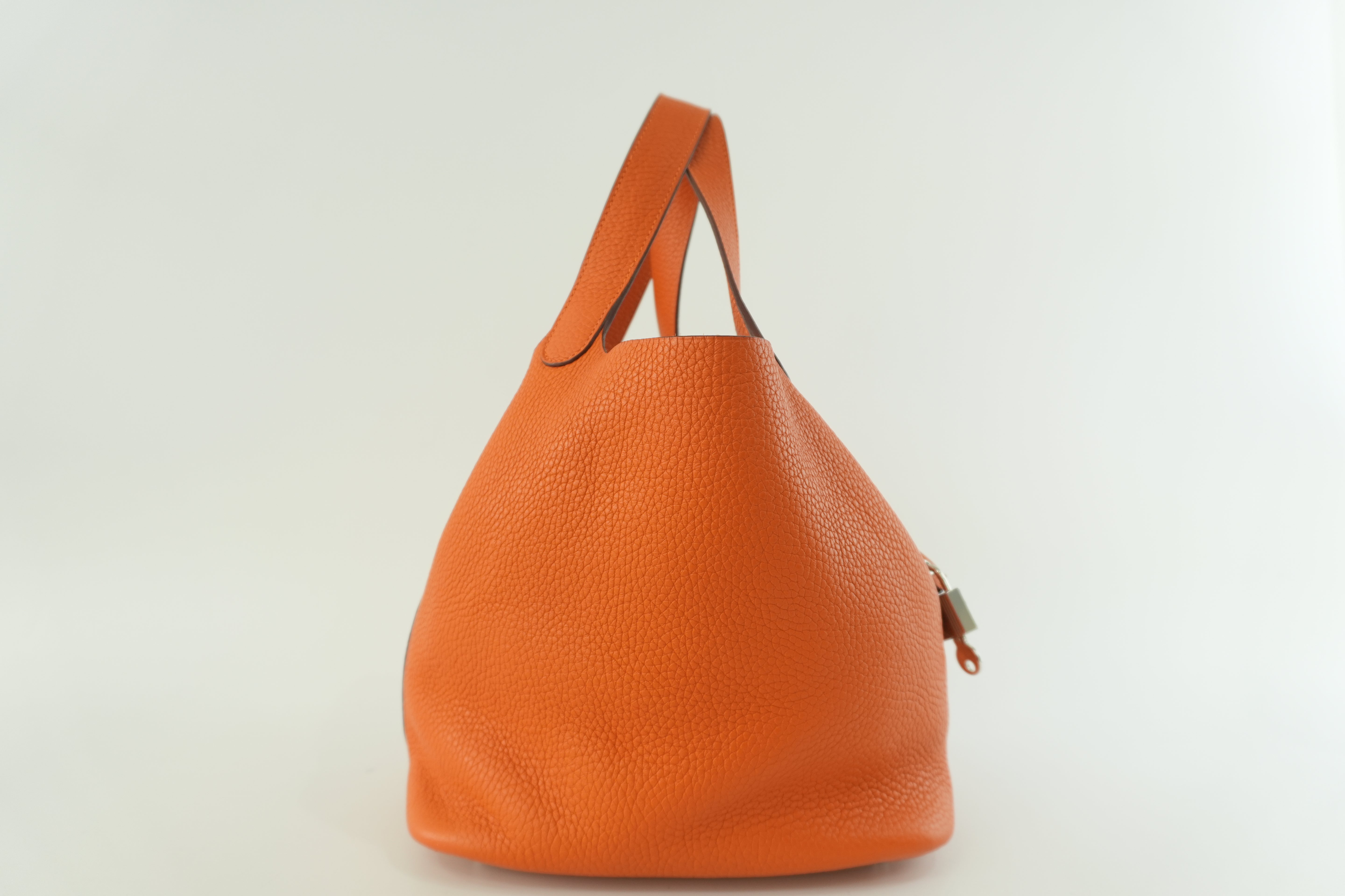 Hermes Picotin MM Handbag Orange Used