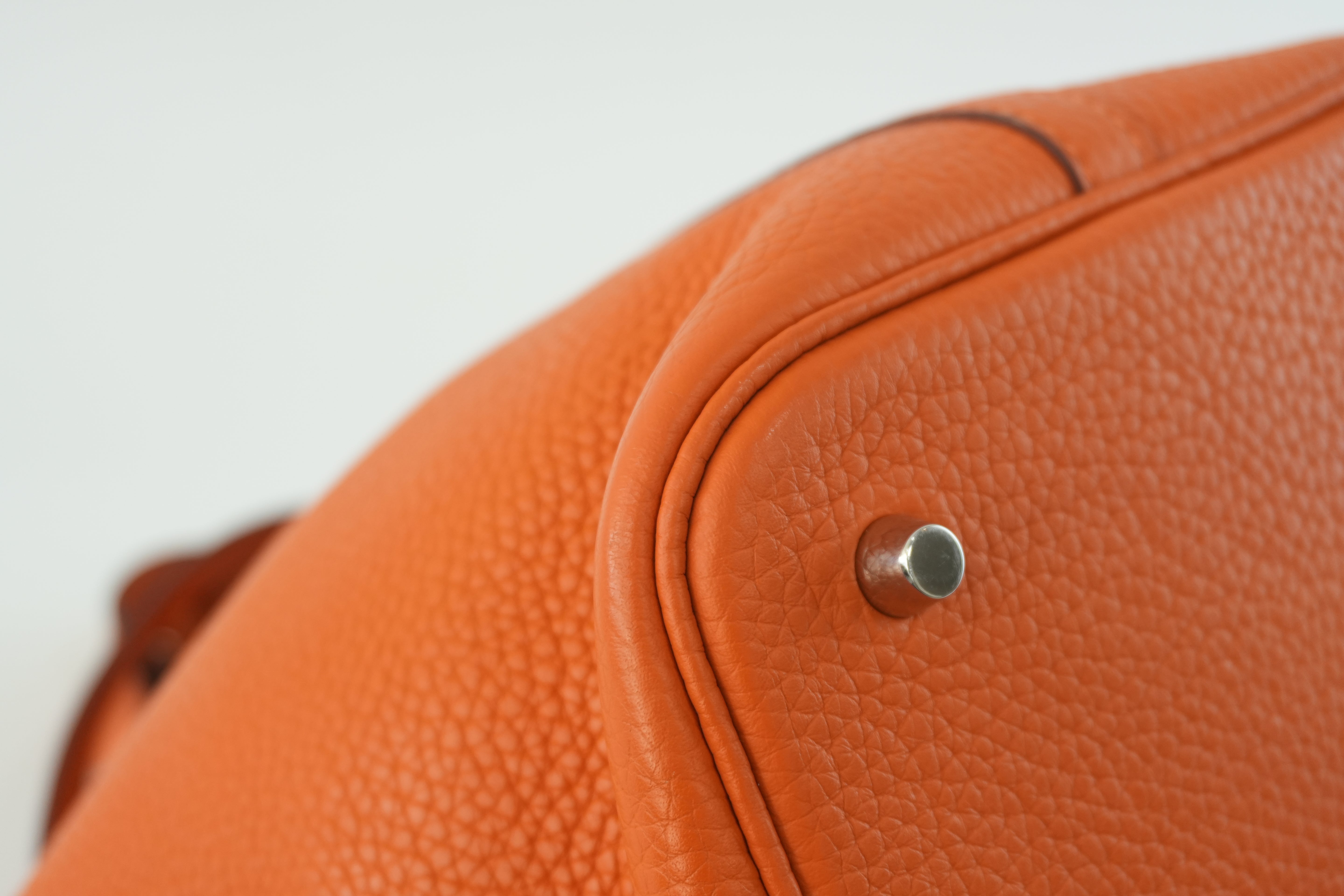 Hermes Picotin MM Handbag Orange Used