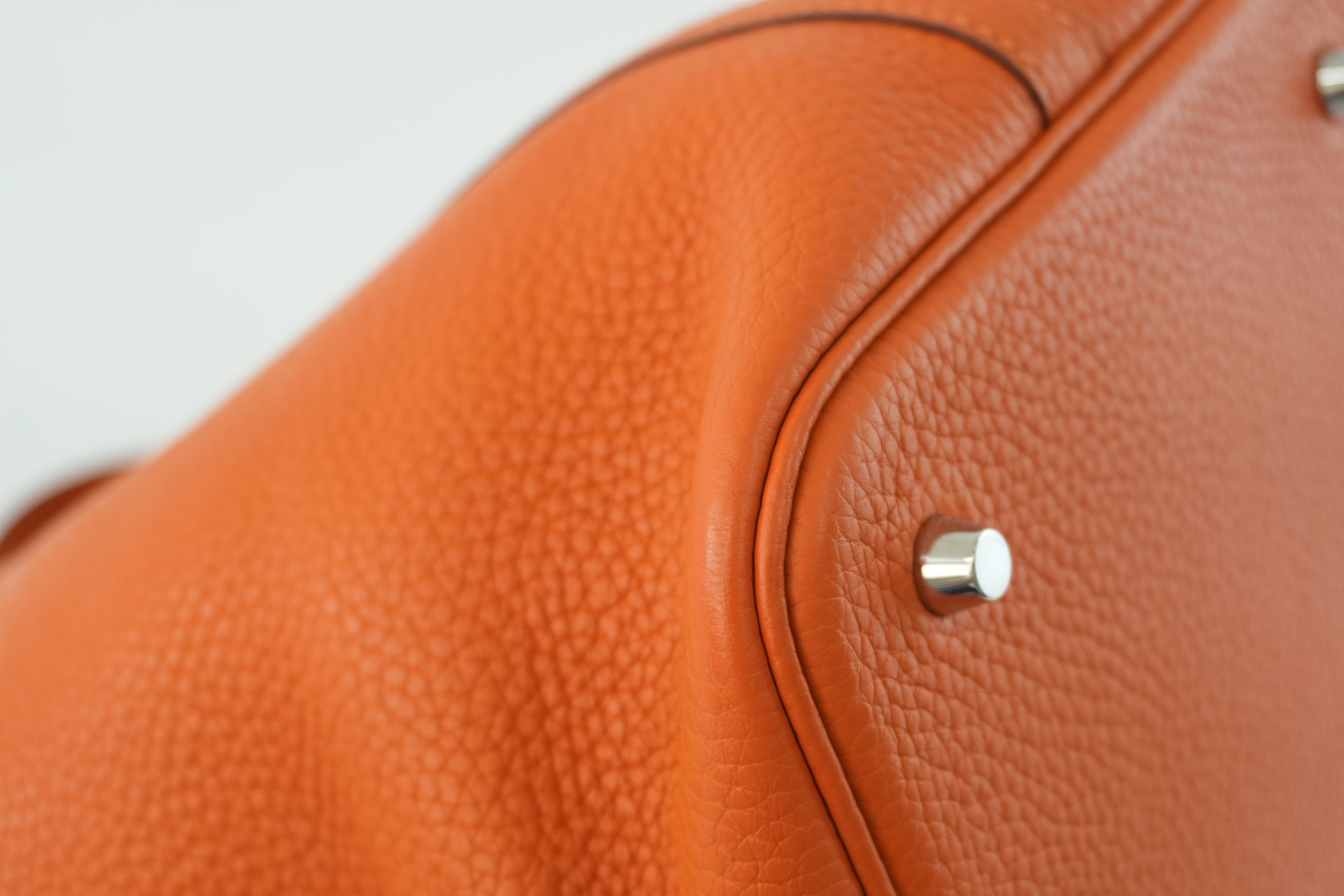 Hermes Picotin MM Handbag Orange Used