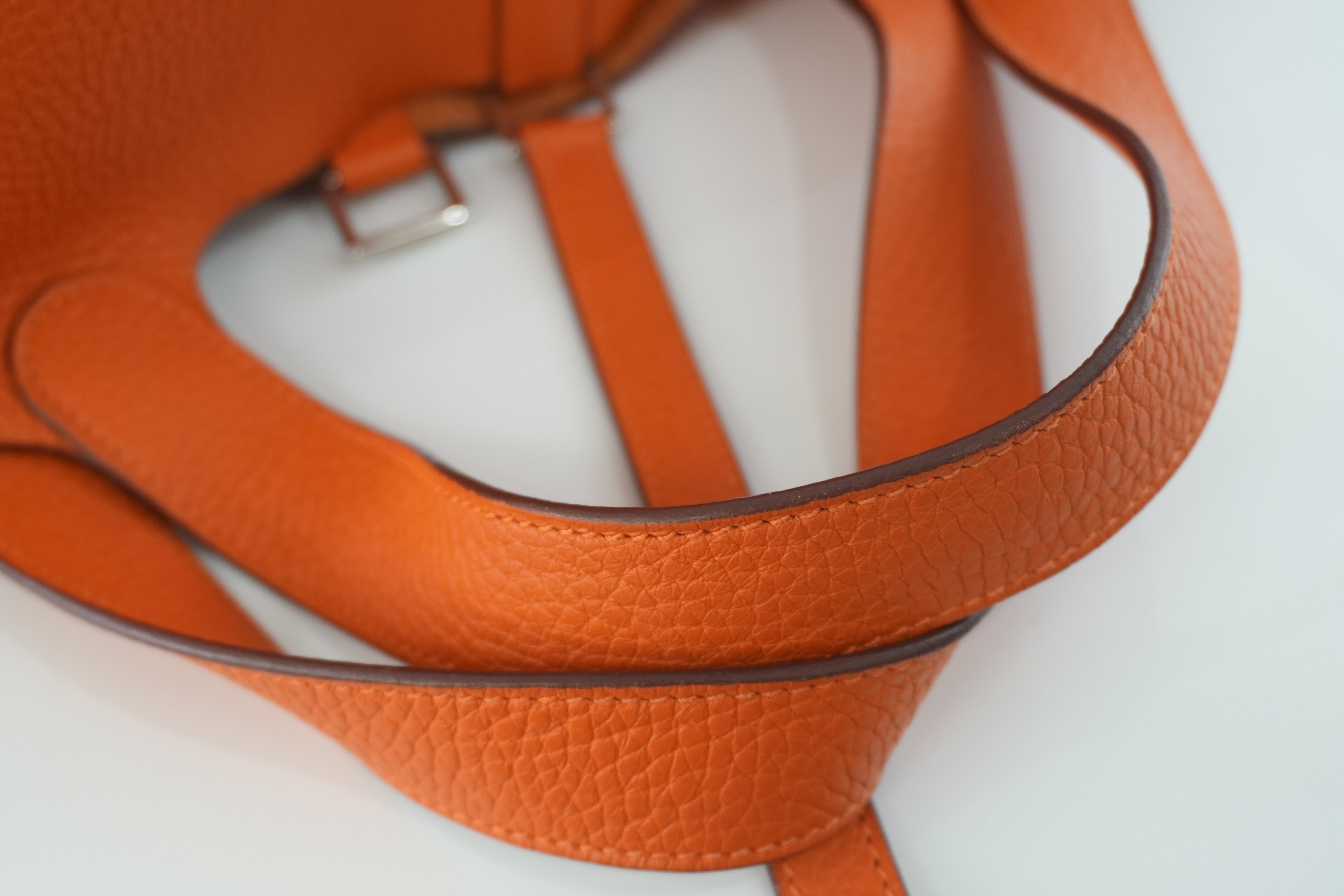 Hermes Picotin MM Handbag Orange Used