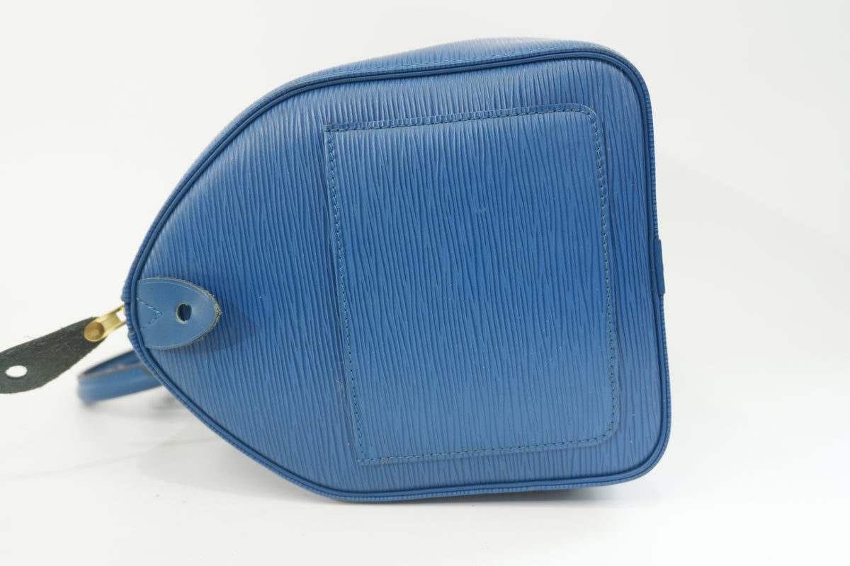 Pre-Owned Louis Vuitton Epi Speedy 30 Blue