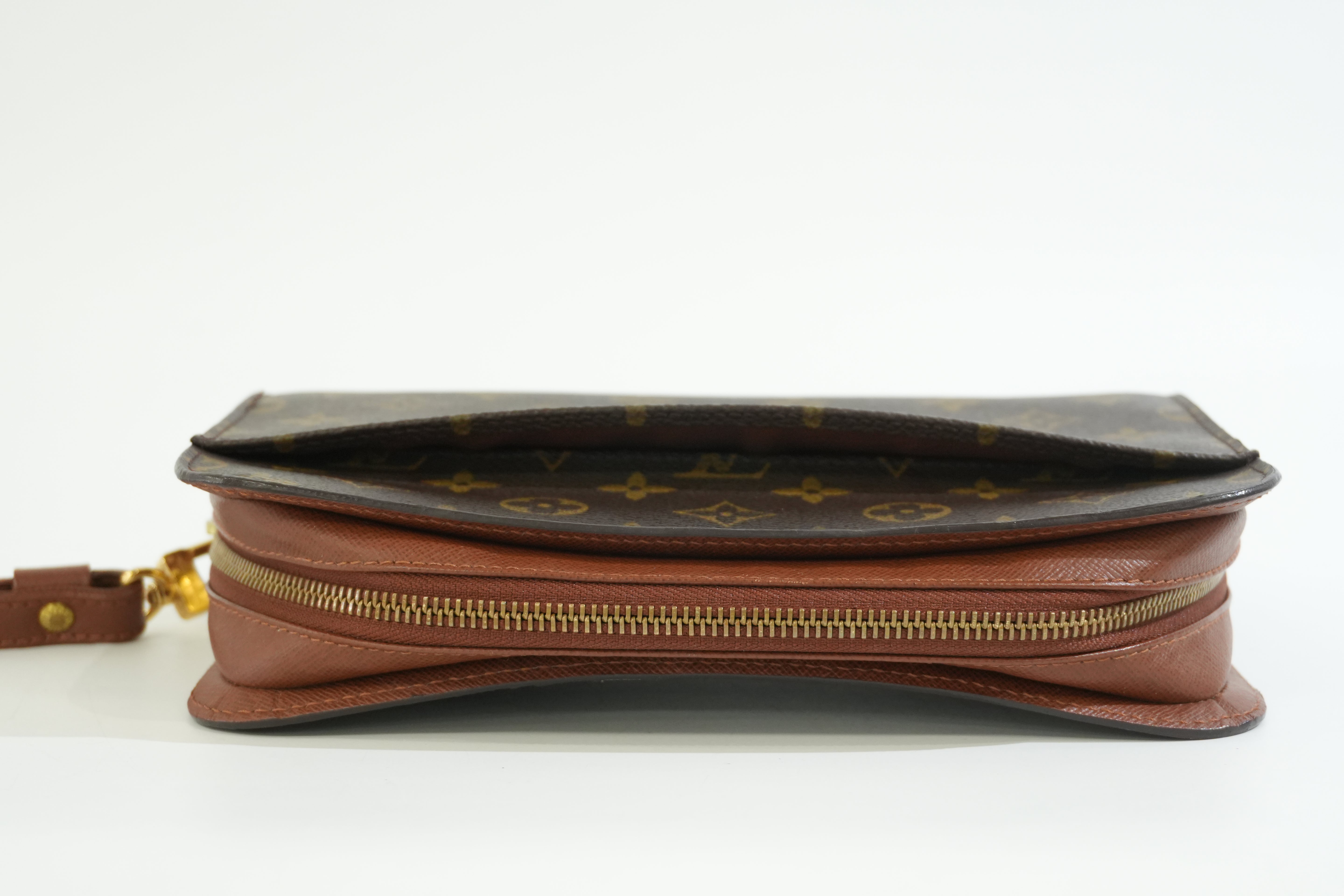 Pre-owned Louis Vuitton Monogram Orsay Wrist Clutch Bag