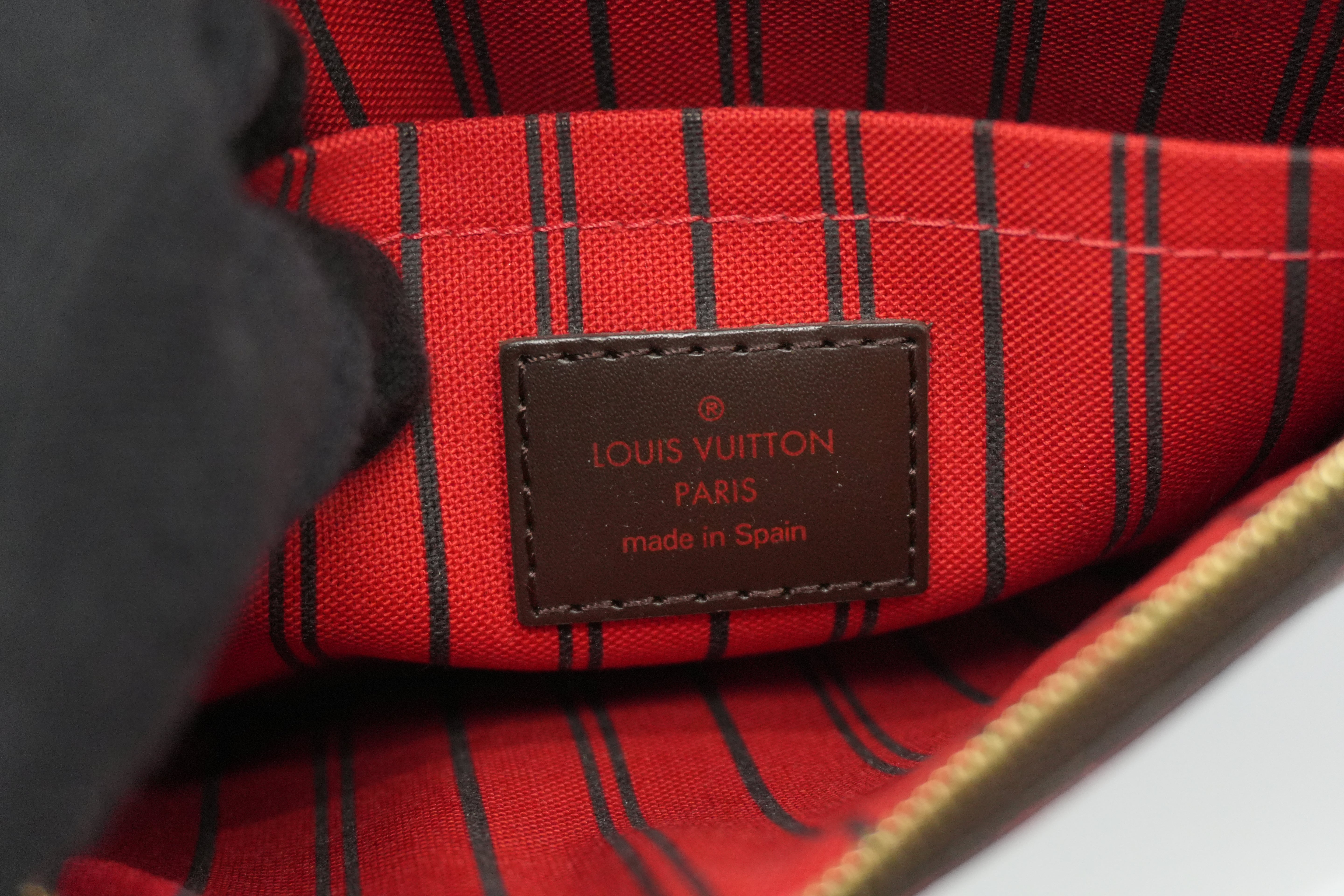 Pre-owned Louis Vuitton Damier Ebene Neverfull MM Tote Bag