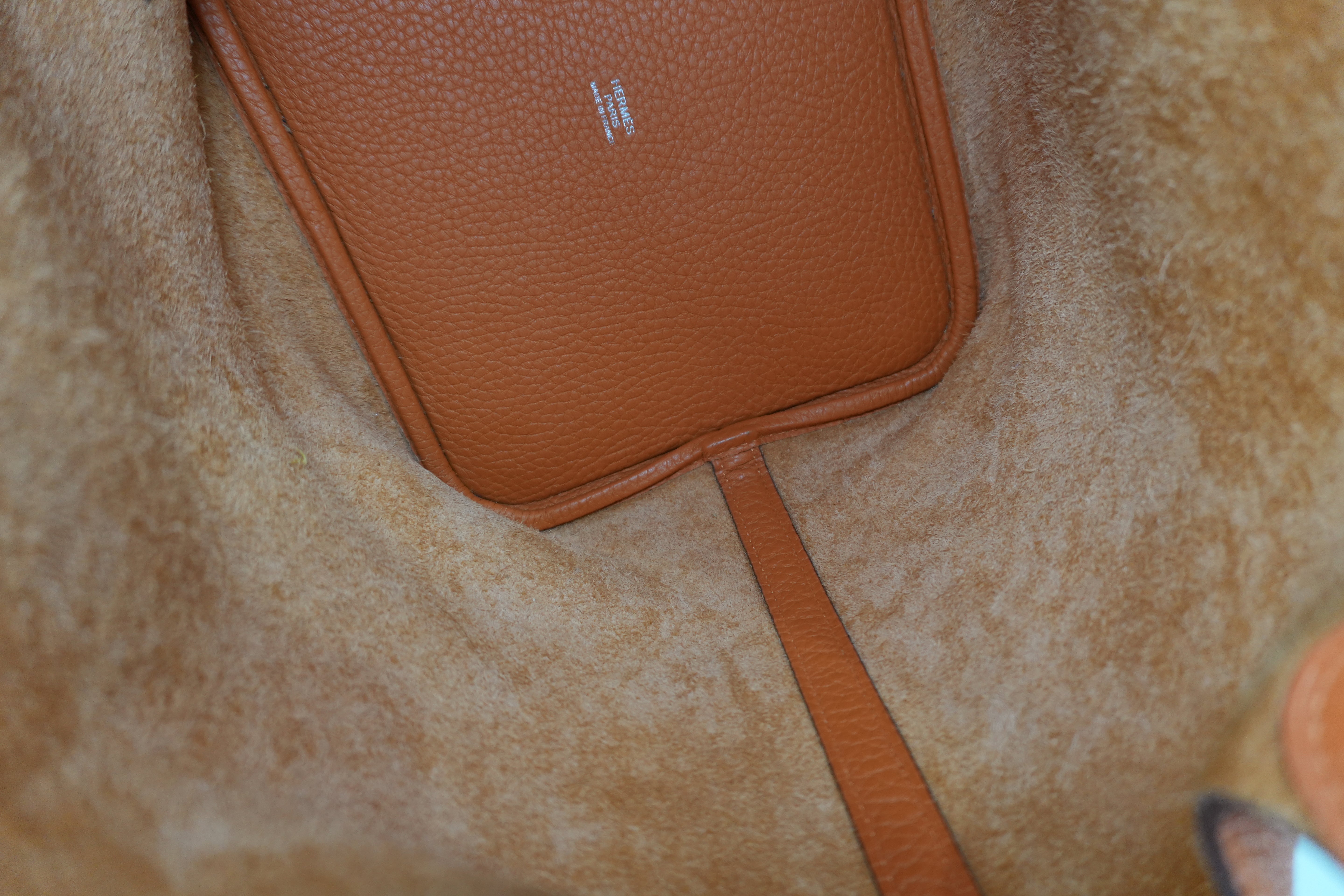 Hermes Picotin MM Handbag Orange Used