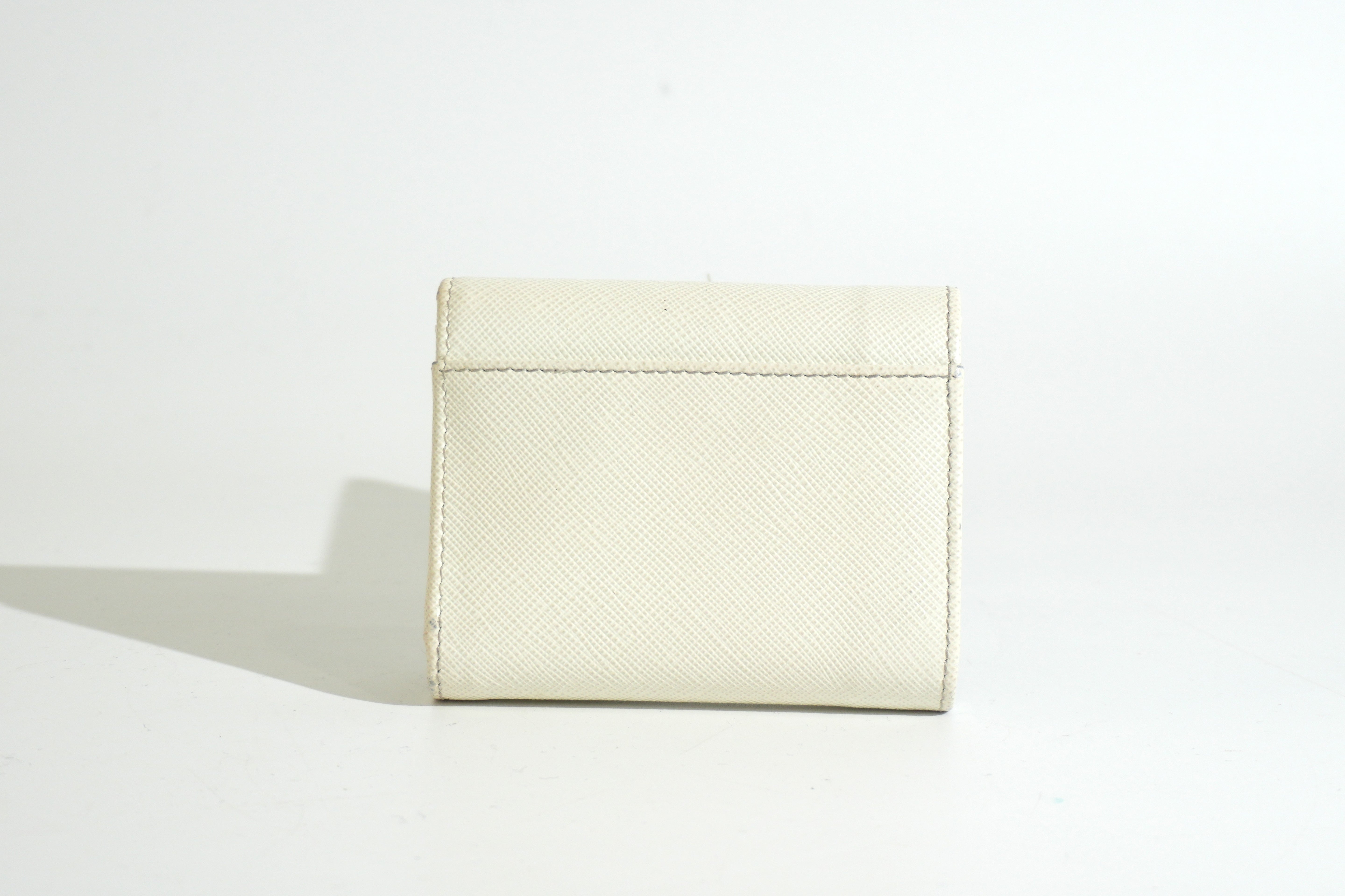 Prada Trifold Wallet White