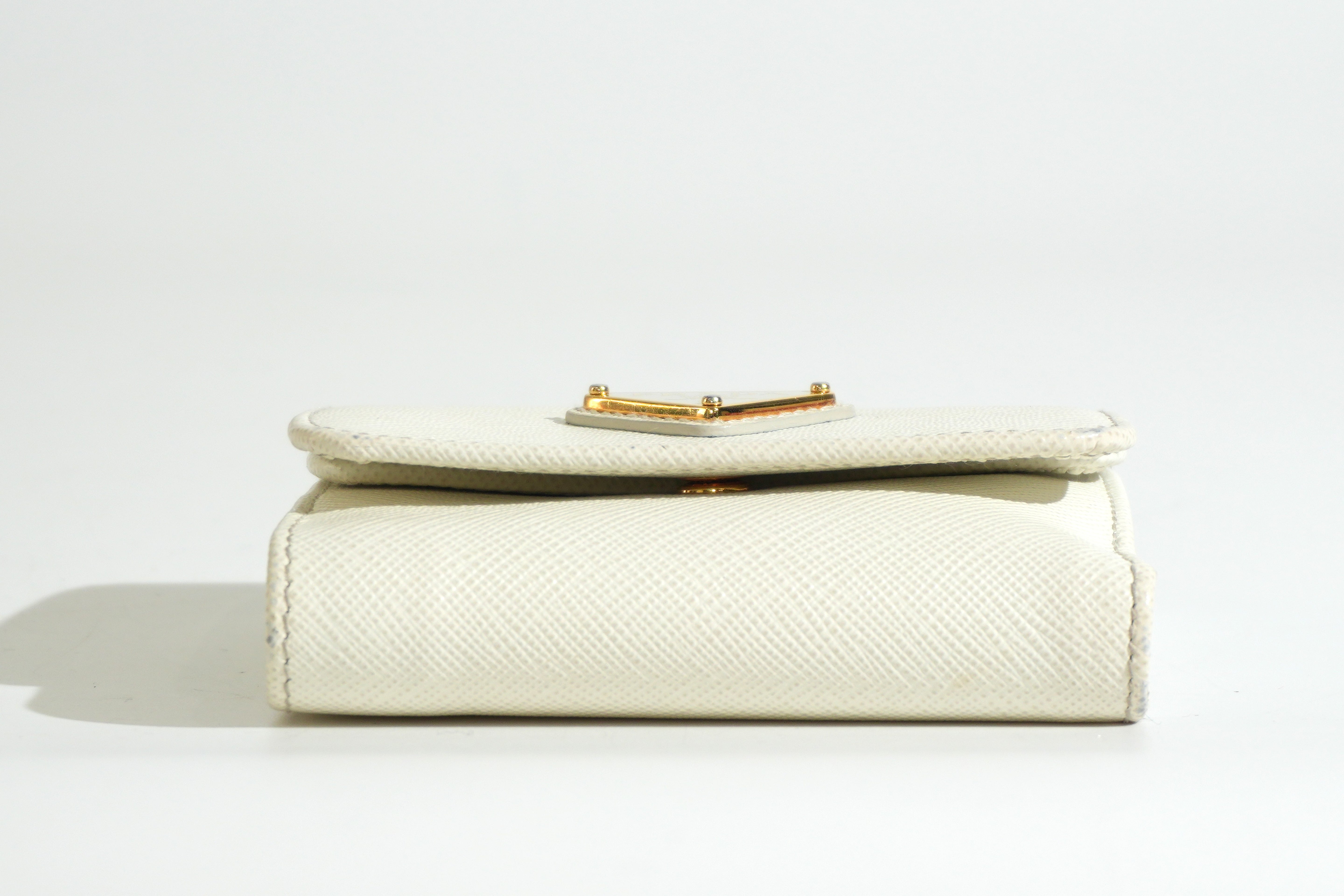 Prada Trifold Wallet White