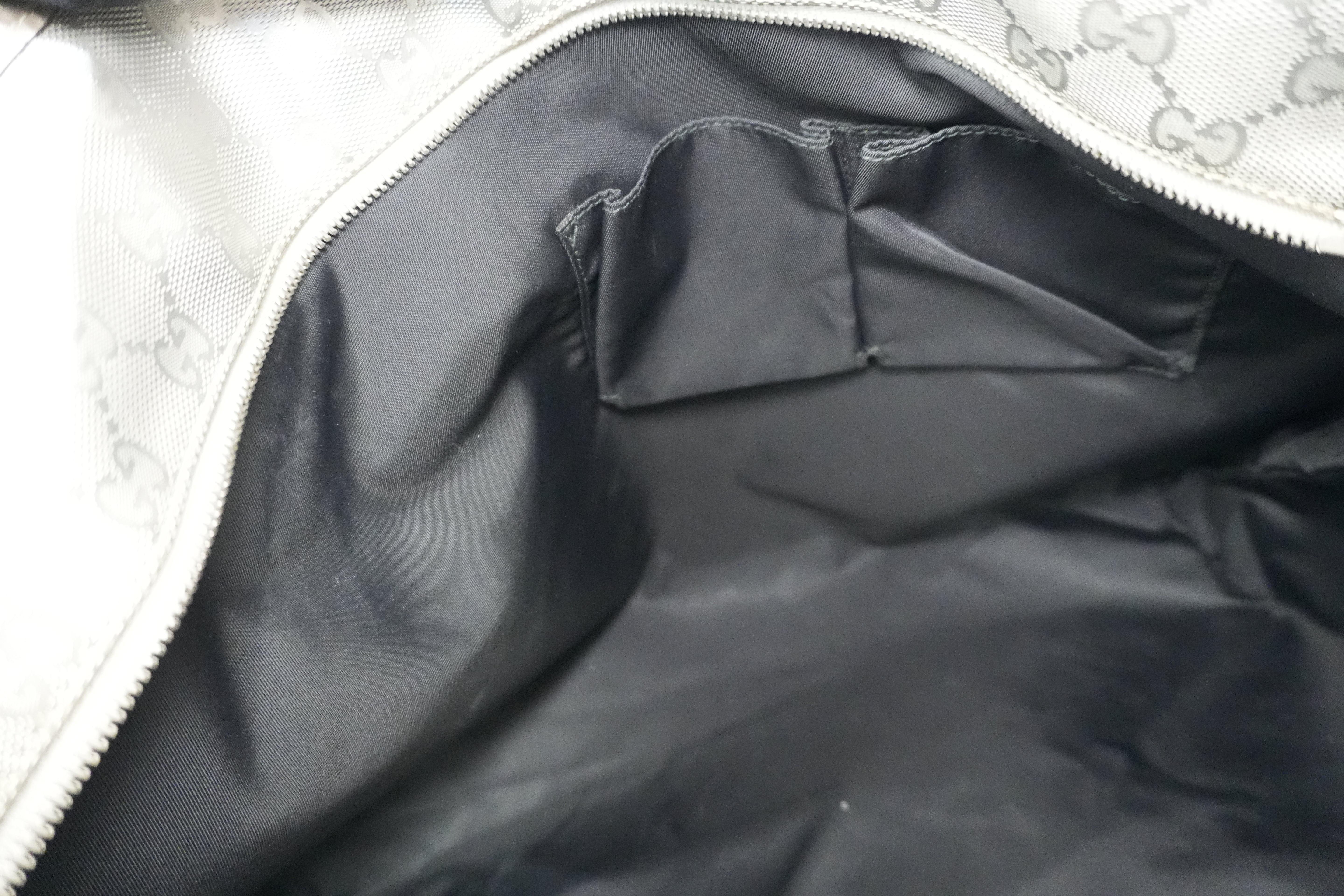 Pre-owned Gucci Metallic Tote Bag SIlver