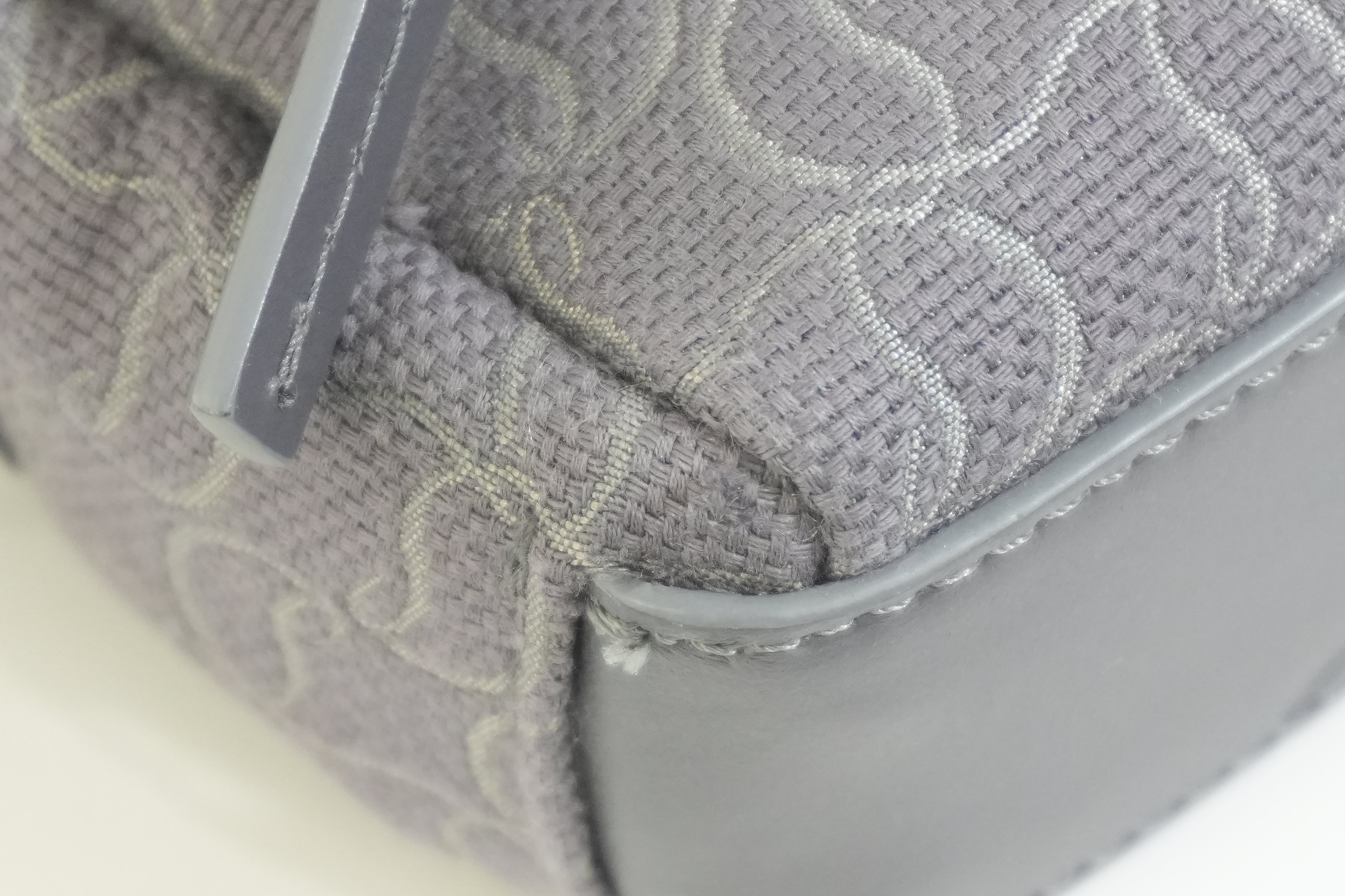 Pre-owned Louboutin Zip N Flap Crossbody Bag Gray