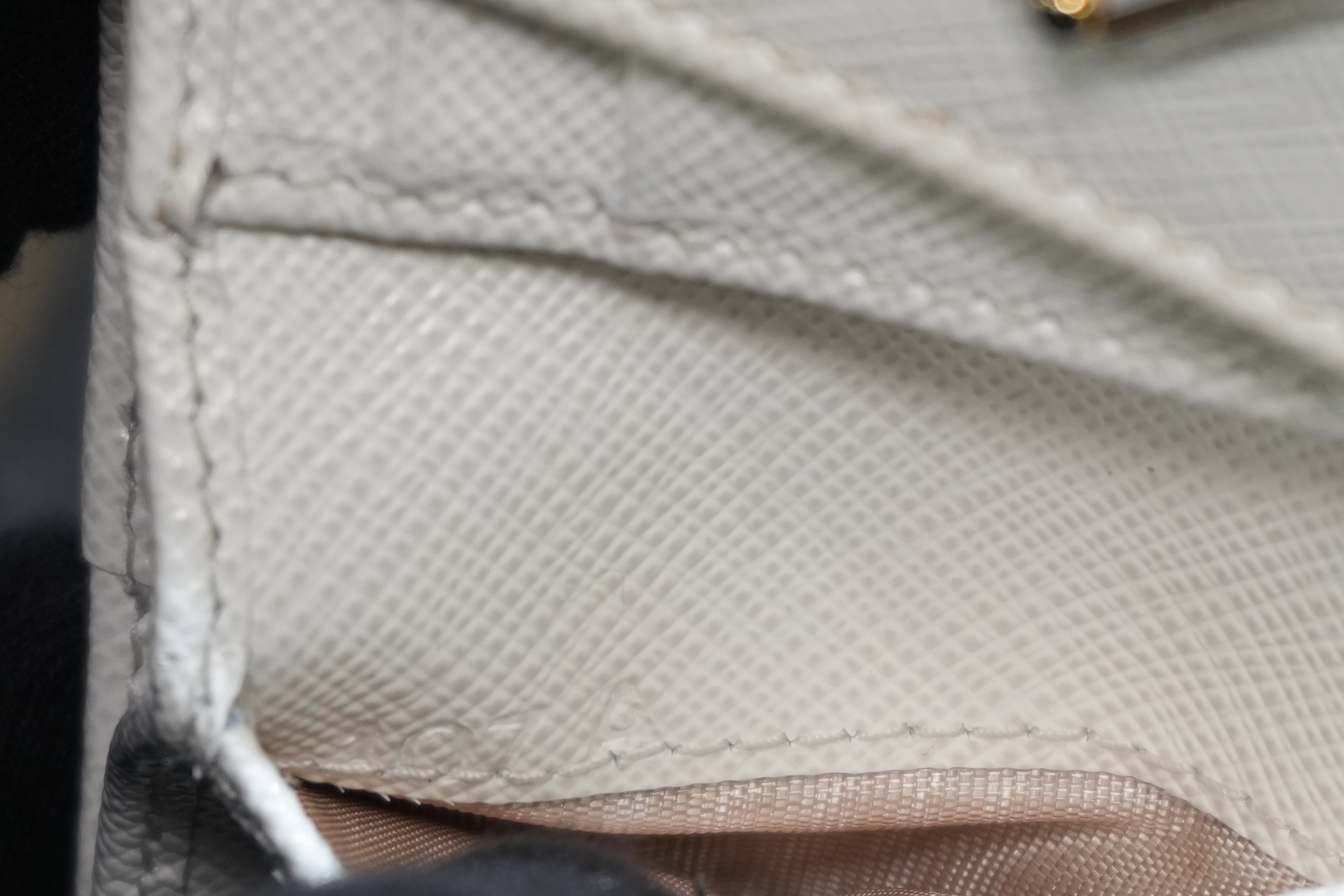 Prada Trifold Wallet White