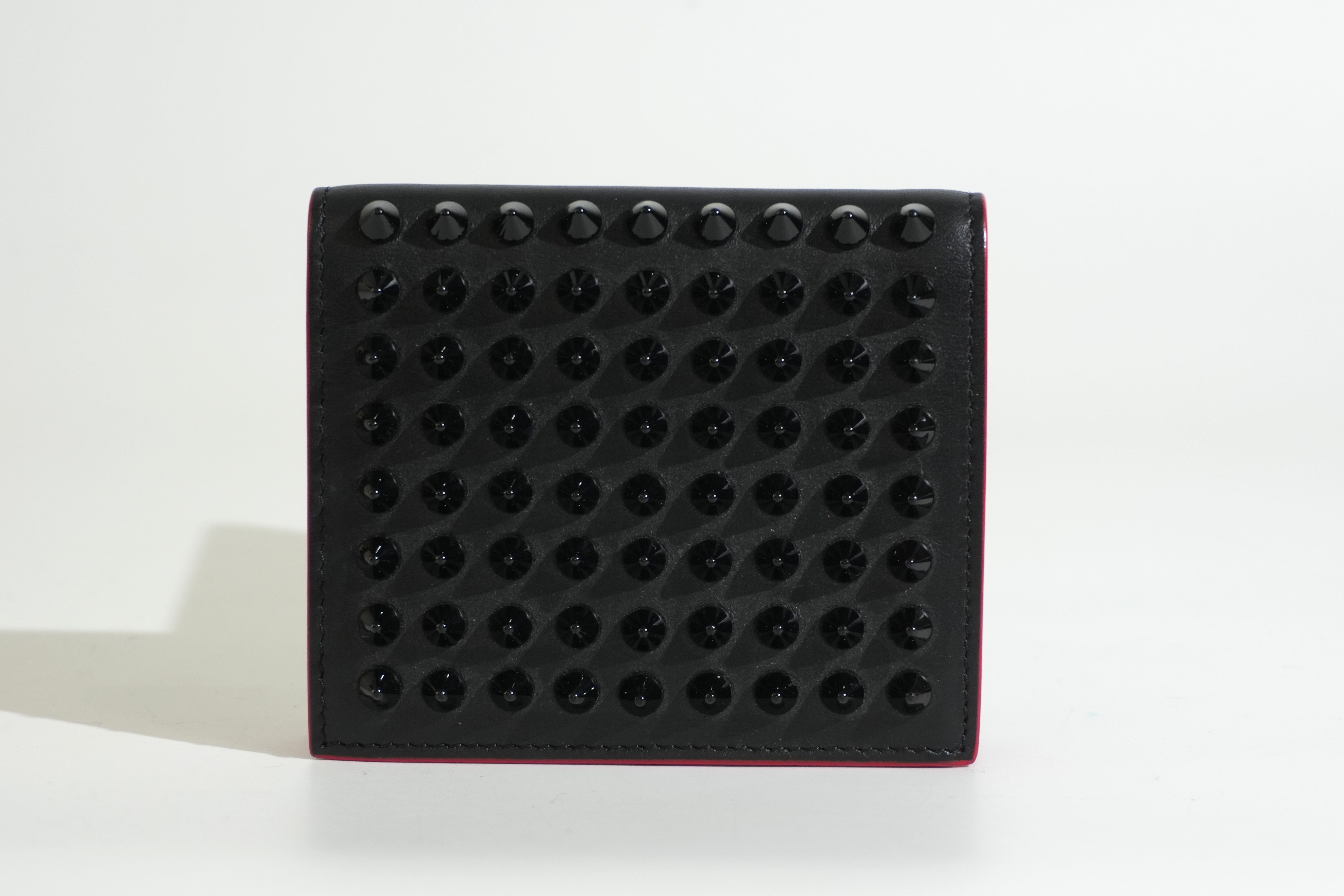 Pre-owned Louboutin Compact Wallet Black