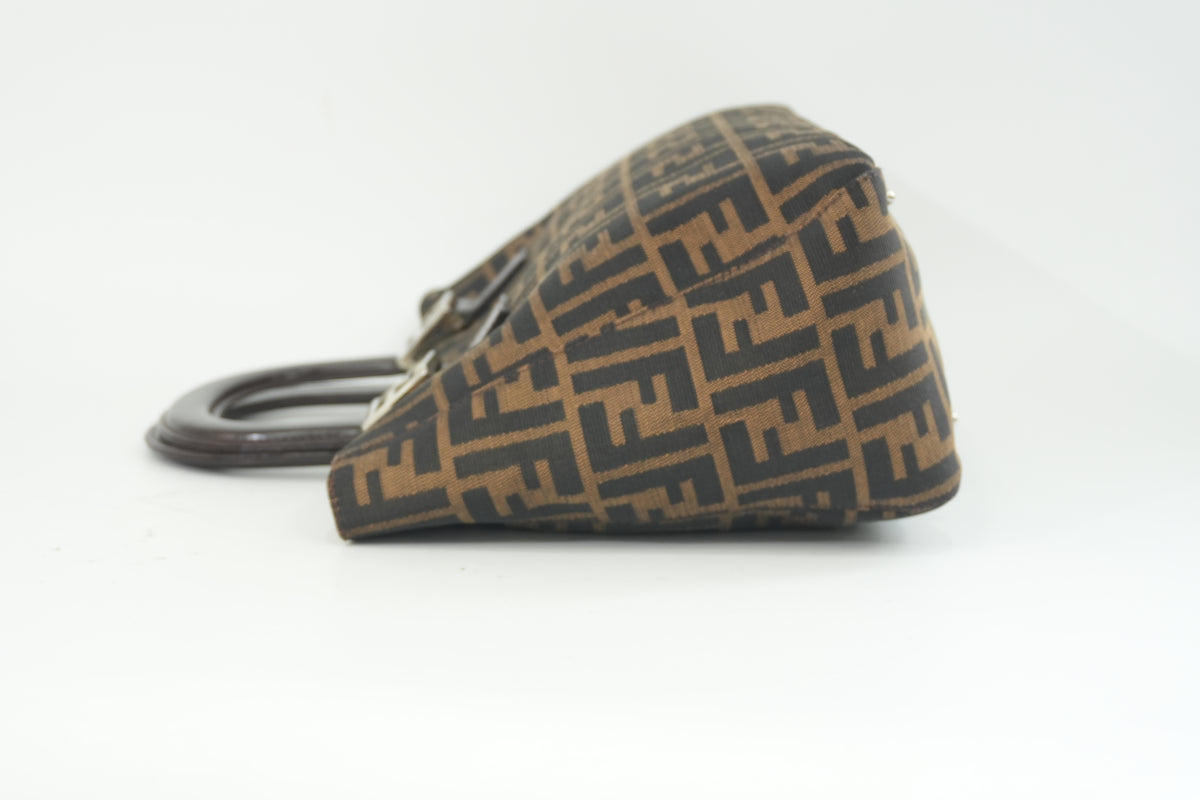 Pre-Owned Fendi Zucca Handbag Brown