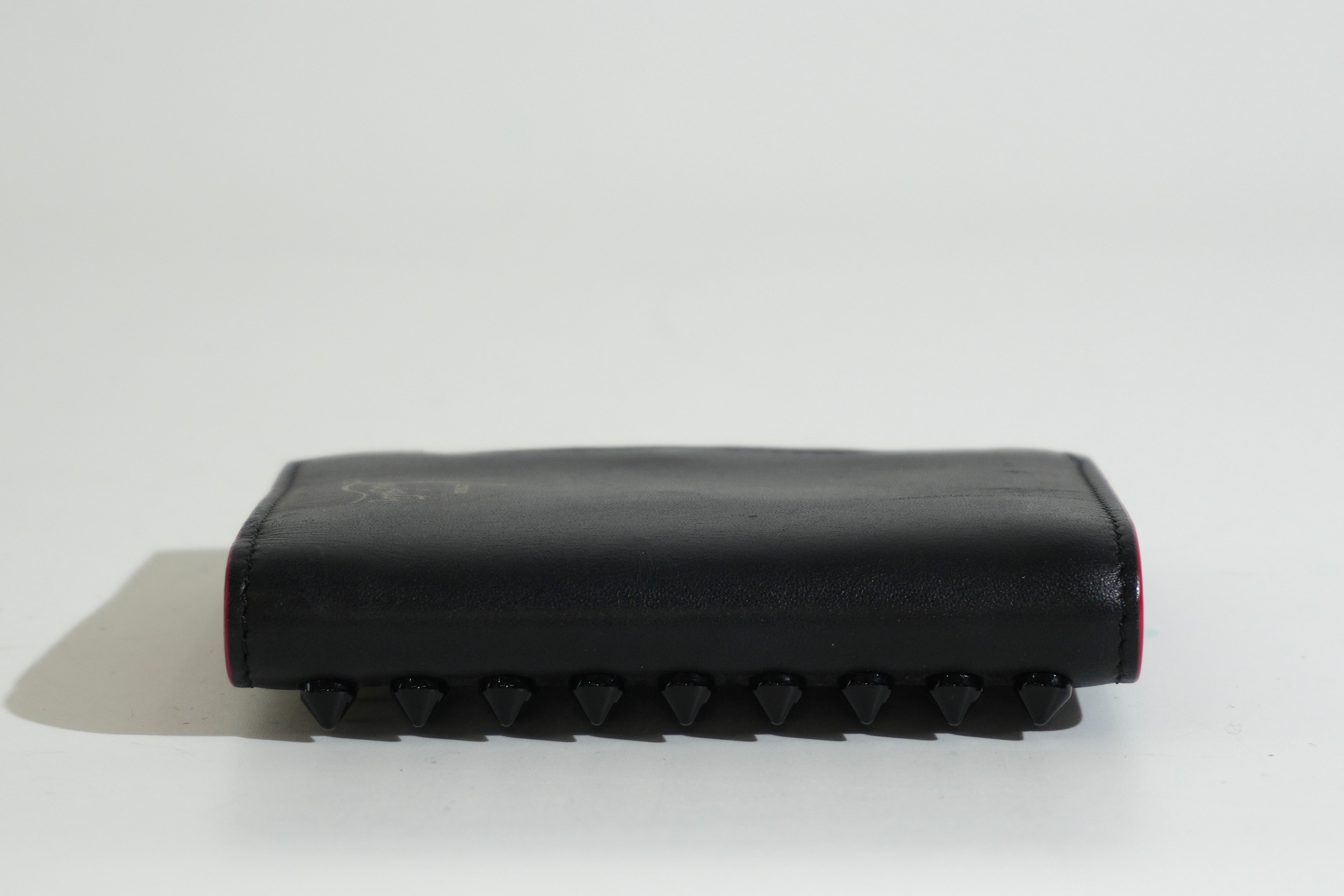 Pre-owned Louboutin Compact Wallet Black