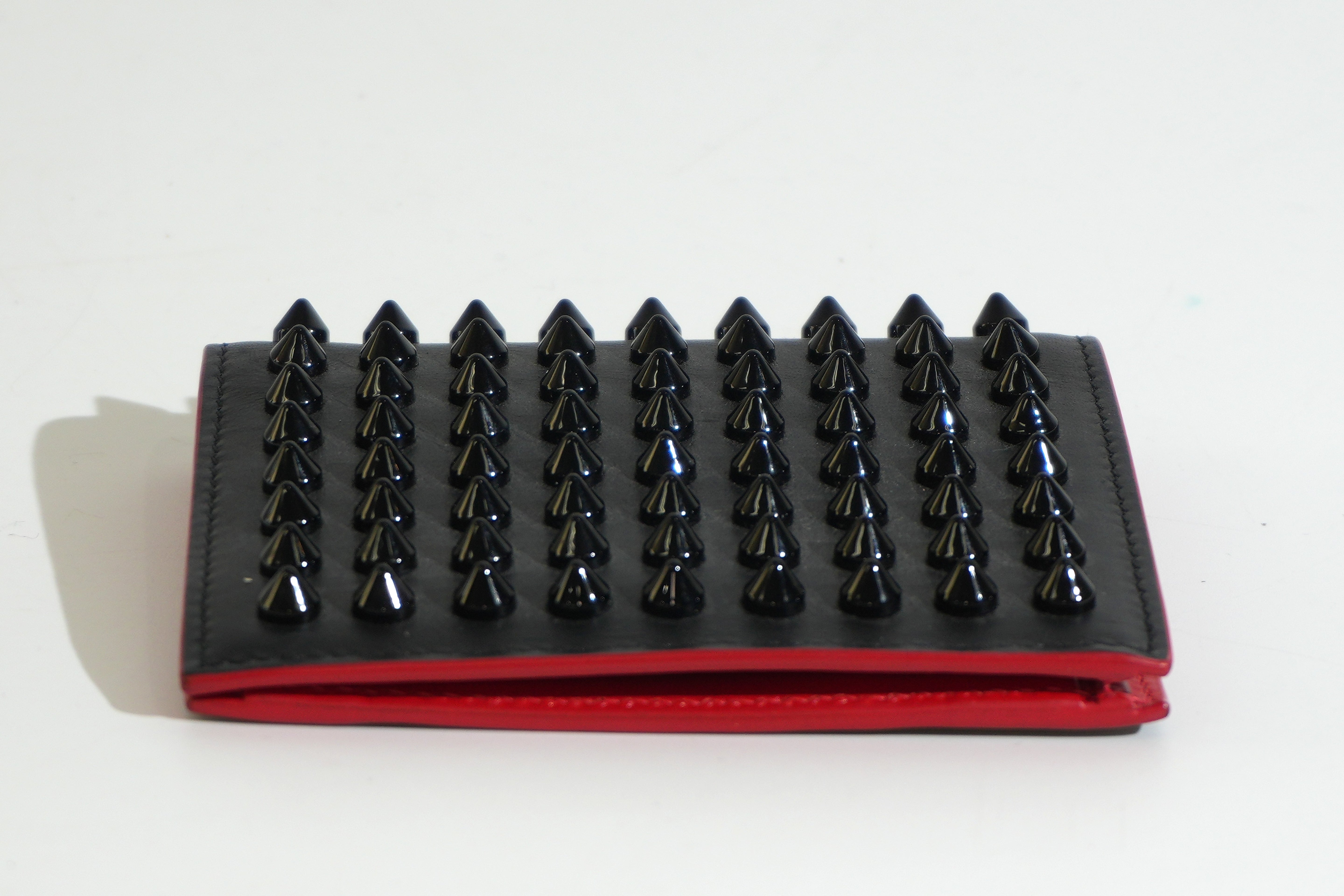 Pre-owned Louboutin Compact Wallet Black