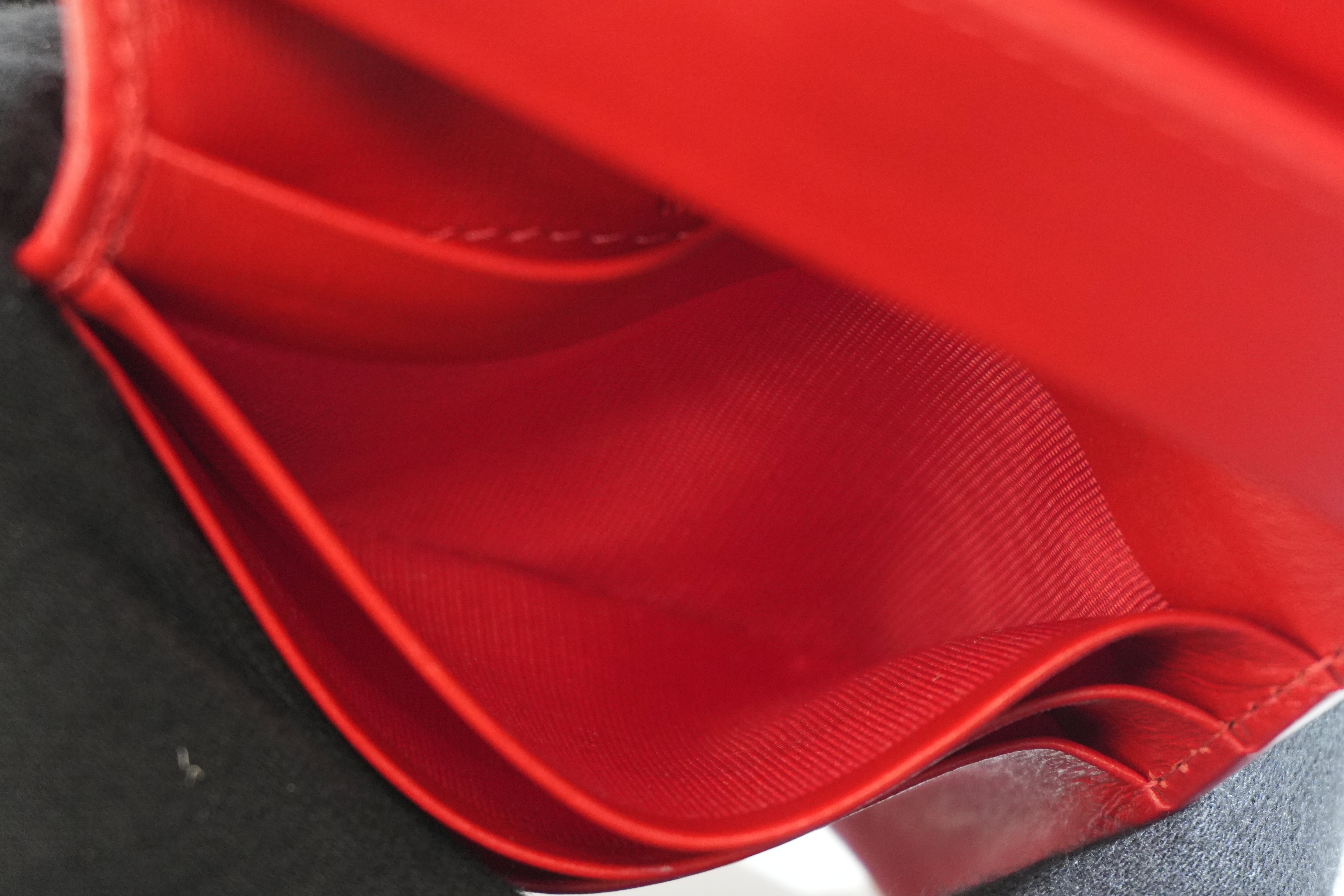 Pre-owned Louboutin Compact Wallet Black