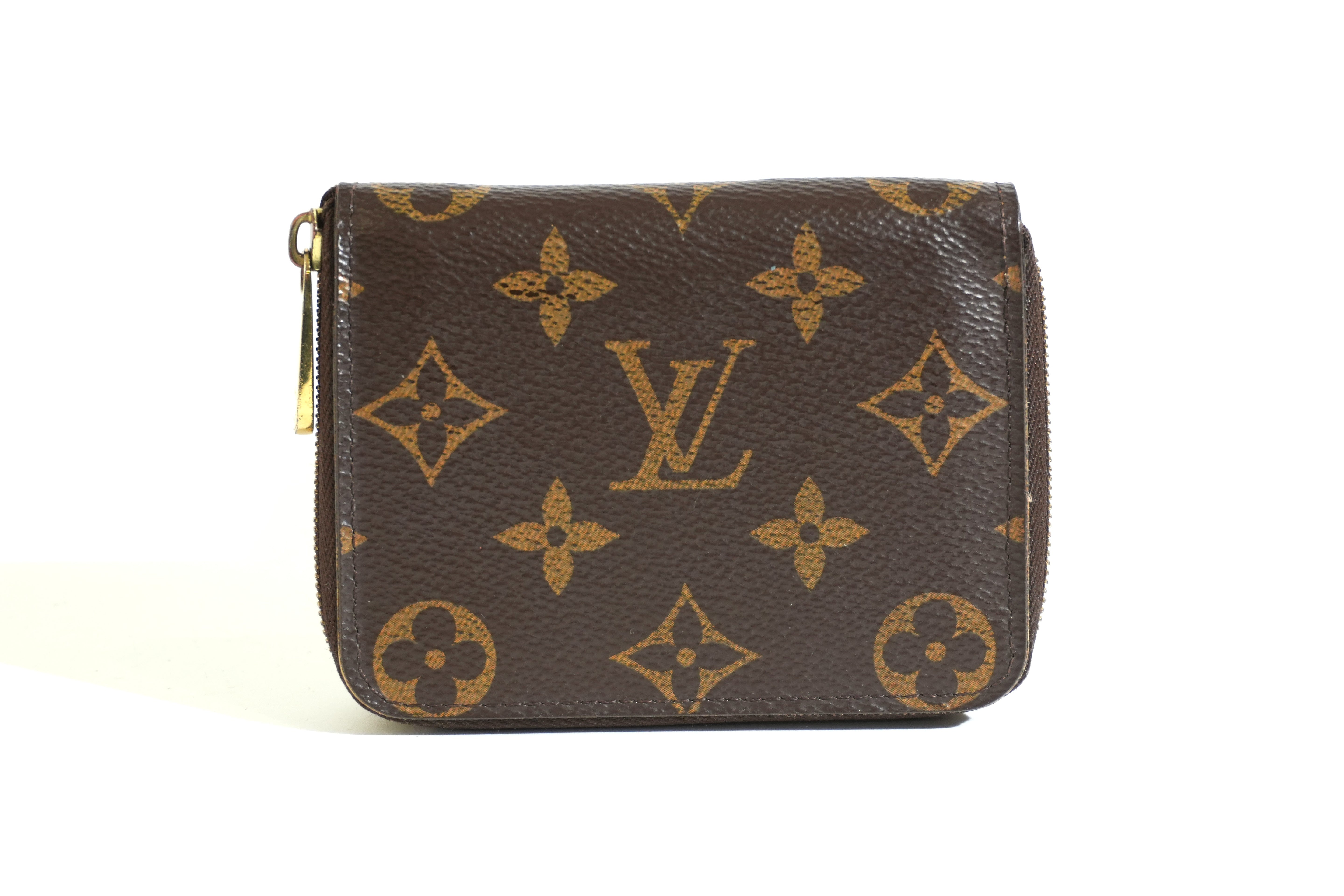 Pre-owned Louis Vuitton Monogram Zippy Card and Coin Case