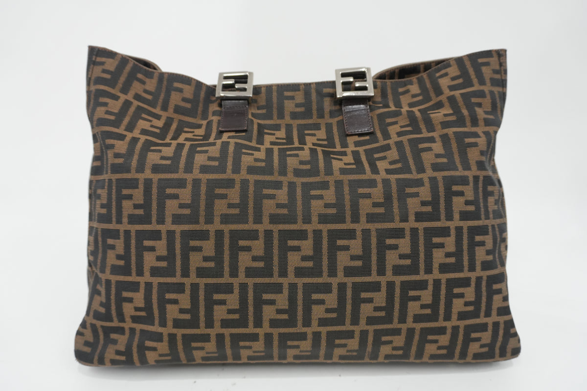 Pre-owned Fendi Zucca Handbag Brown