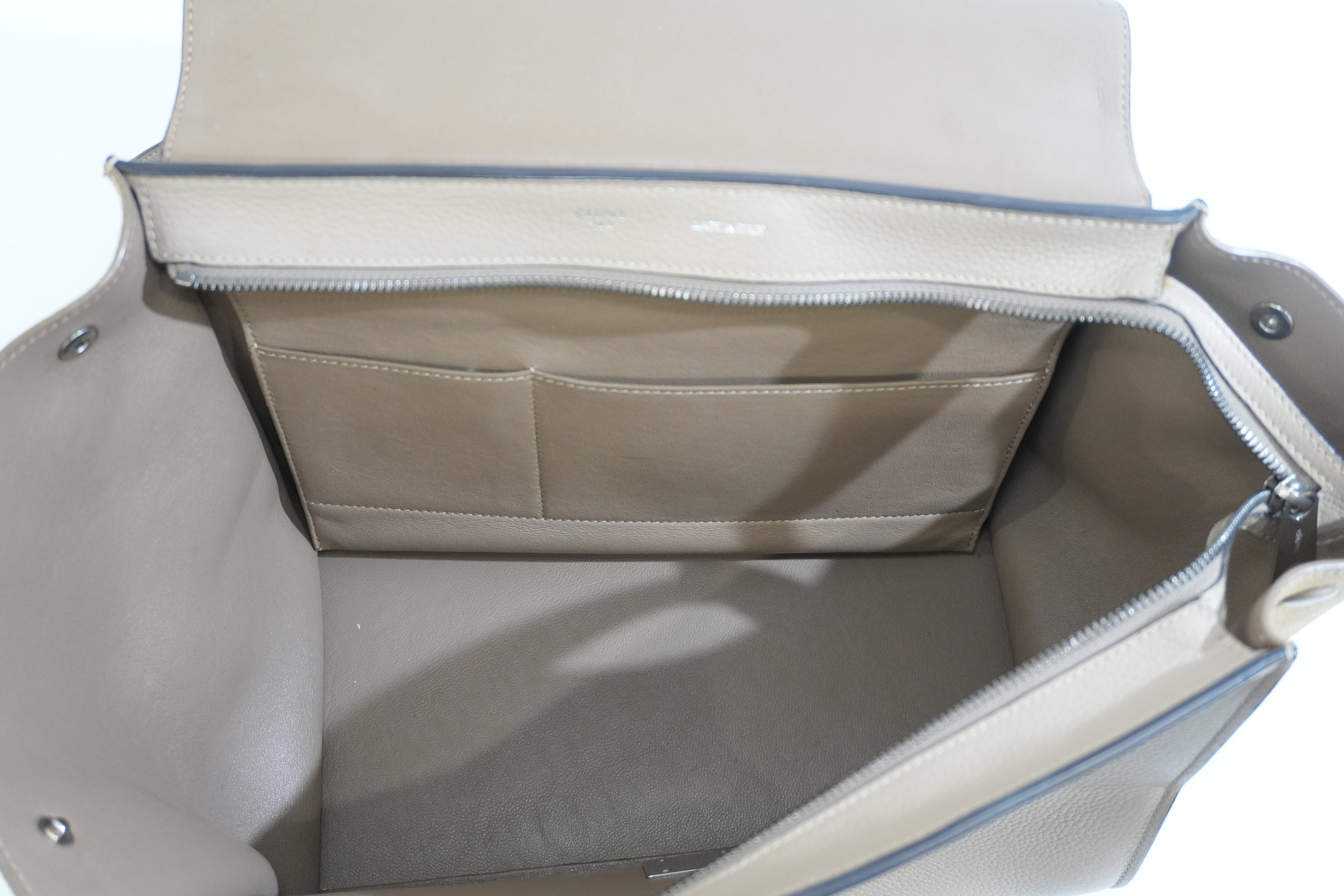 Pre-owned Celine Two Way Luggage Shoulder Bag Beige