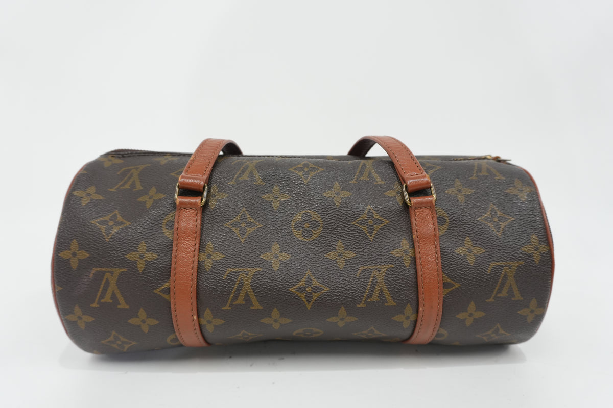 Pre-owned Louis Vuitton Monogram Papillon Handbag with Pouch