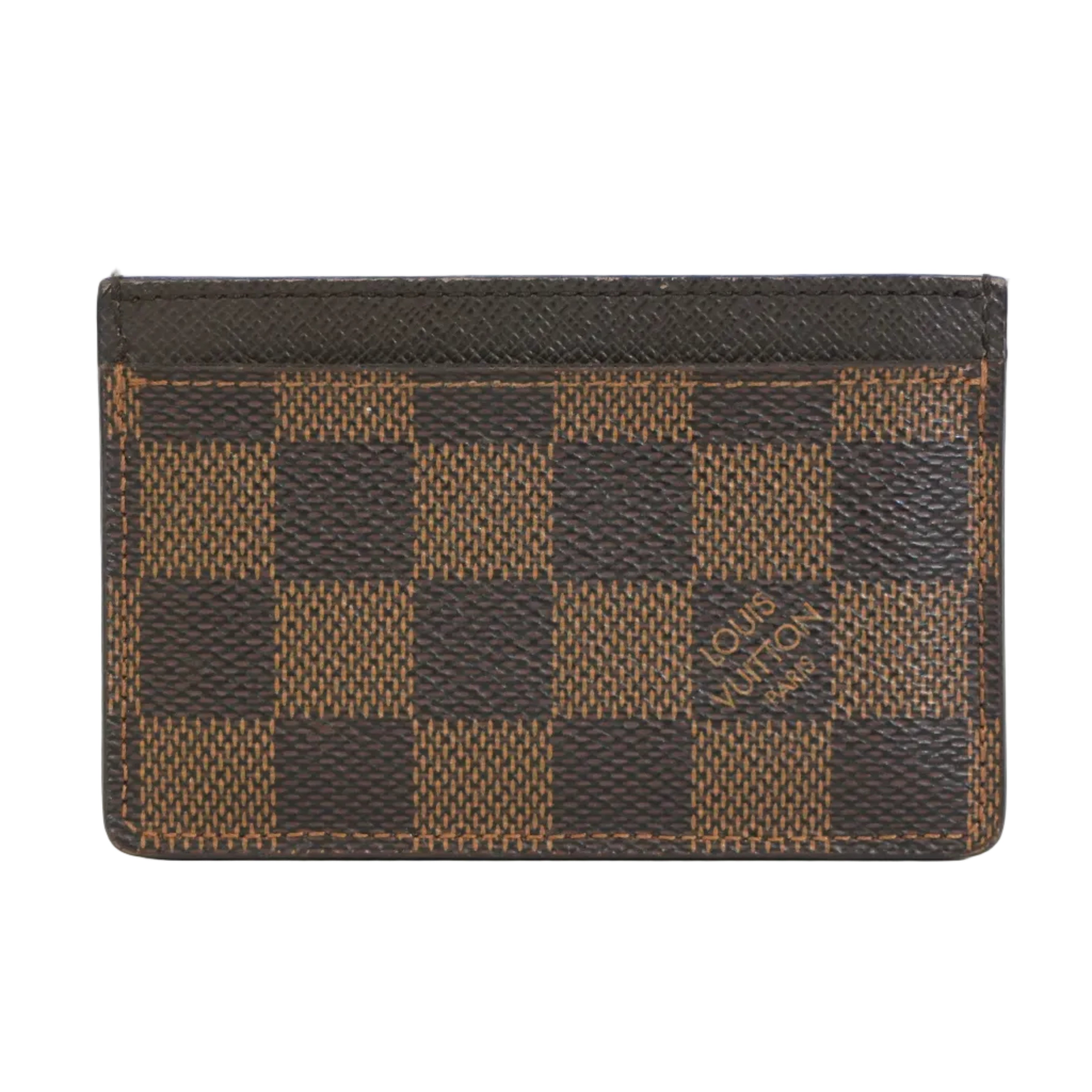 Pre-owned Louis Vuitton Damier Ebene Card Case