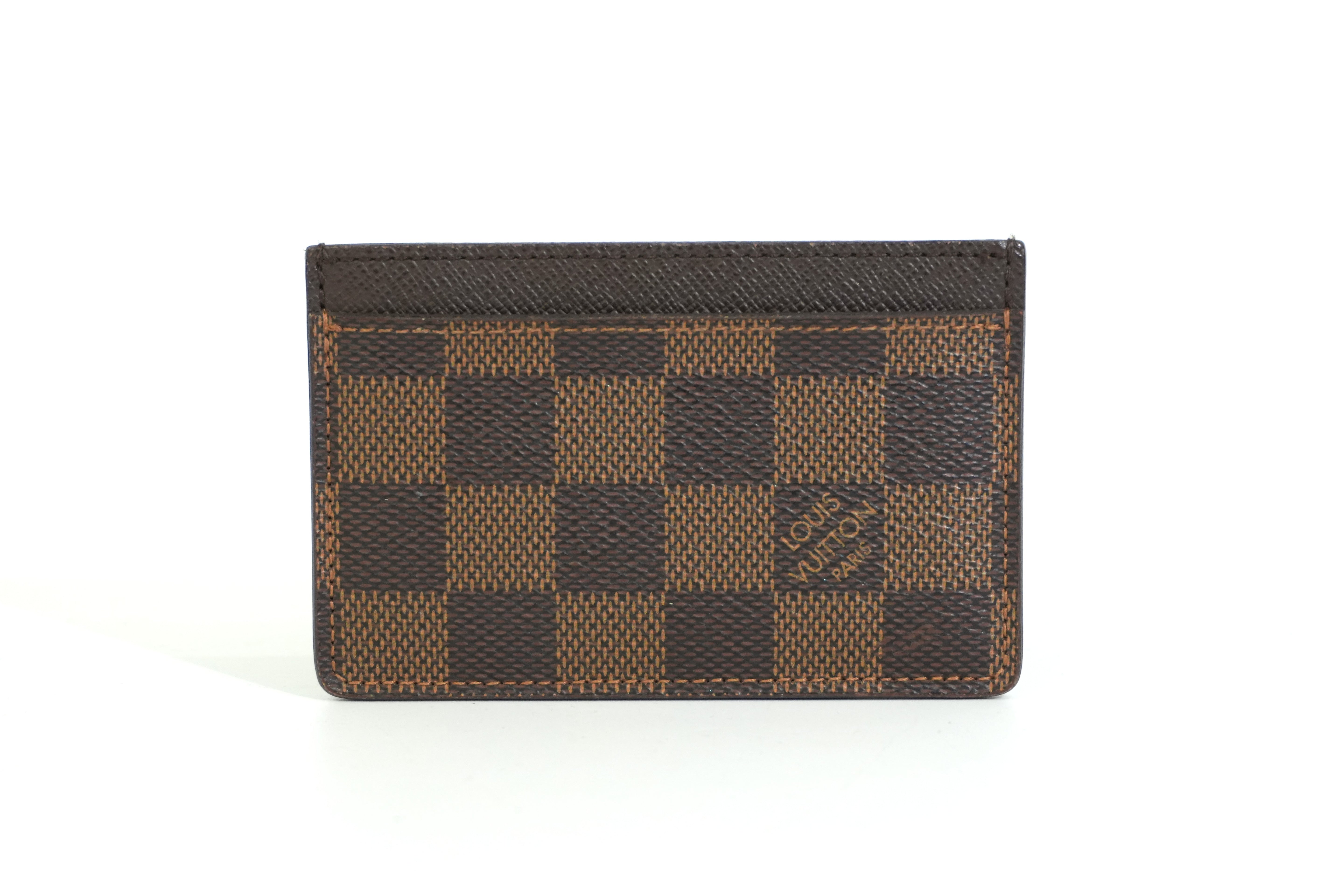 Pre-owned Louis Vuitton Damier Ebene Card Case