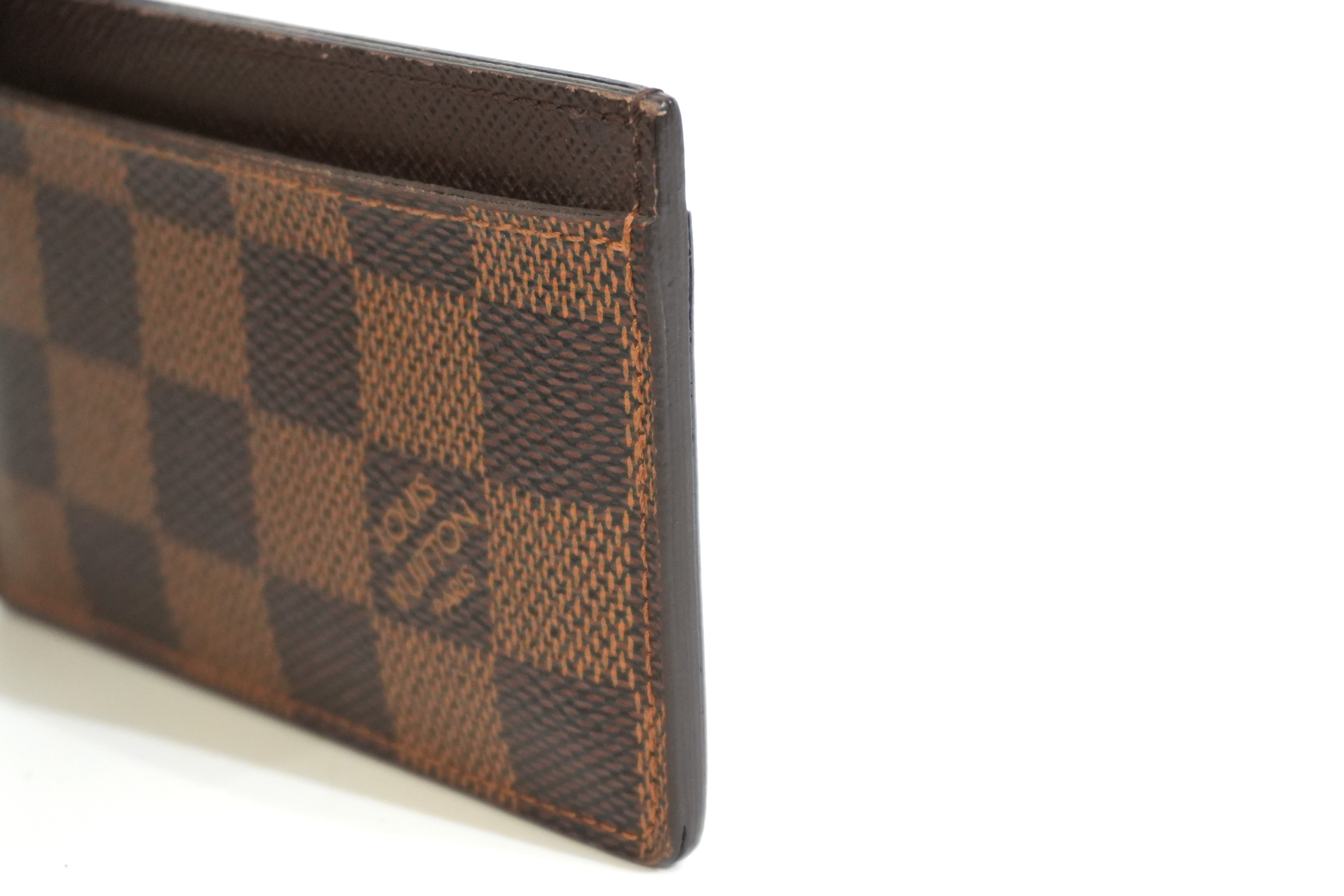 Pre-owned Louis Vuitton Damier Ebene Card Case