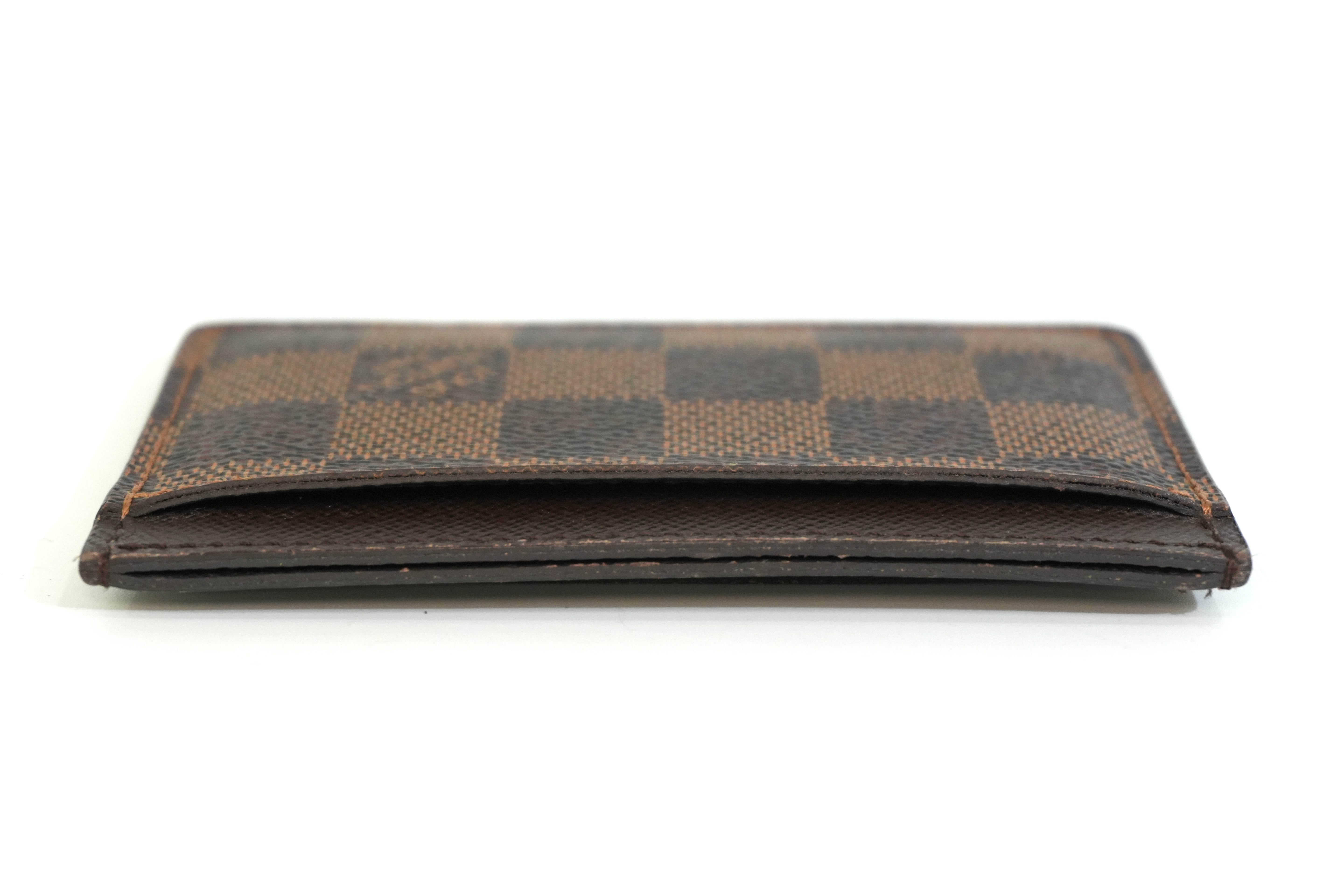 Pre-owned Louis Vuitton Damier Ebene Card Case