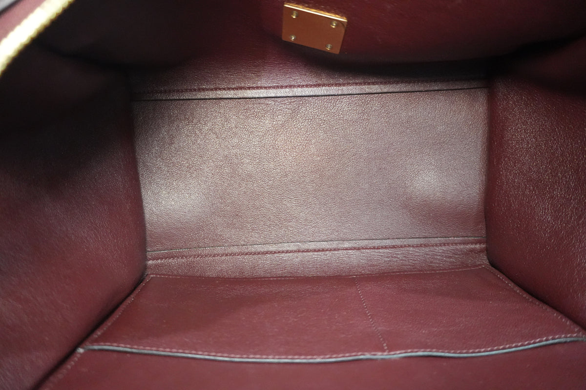 Pre-owned Celine Two Way Trapeze Shoulder Bag Tricolor
