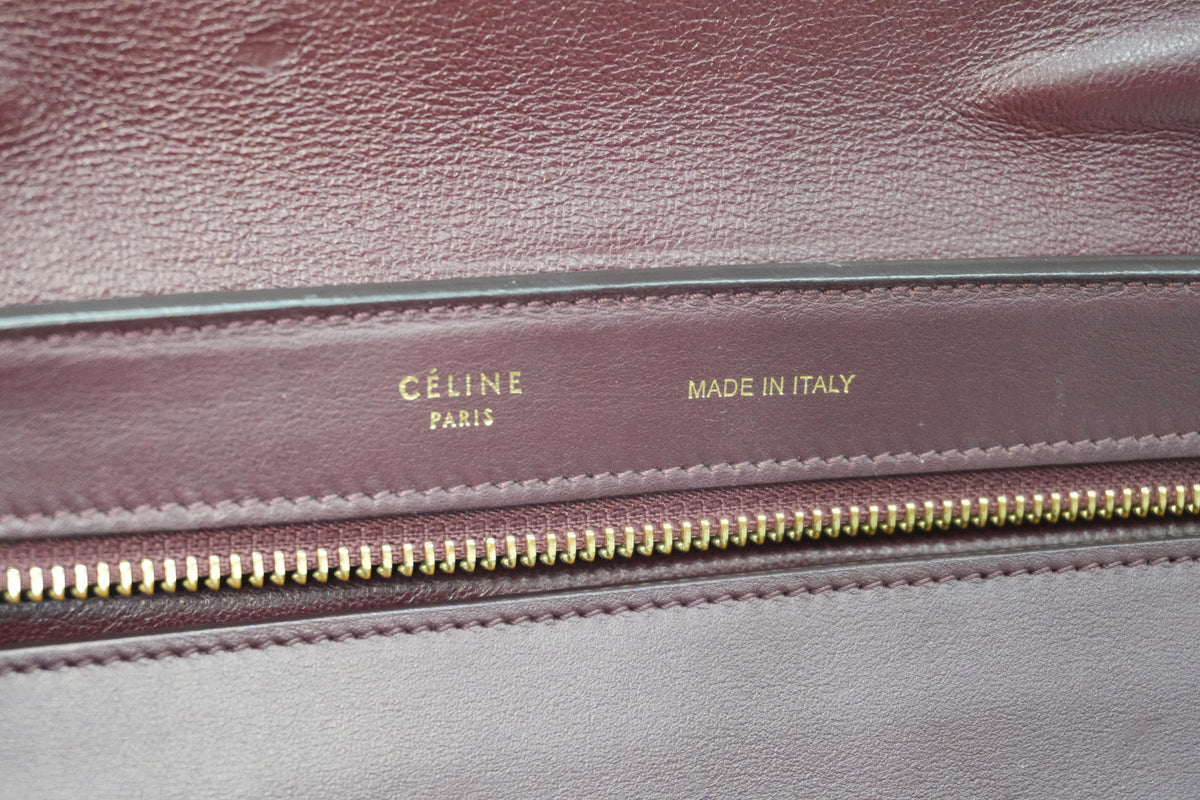 Pre-owned Celine Two Way Trapeze Shoulder Bag Tricolor