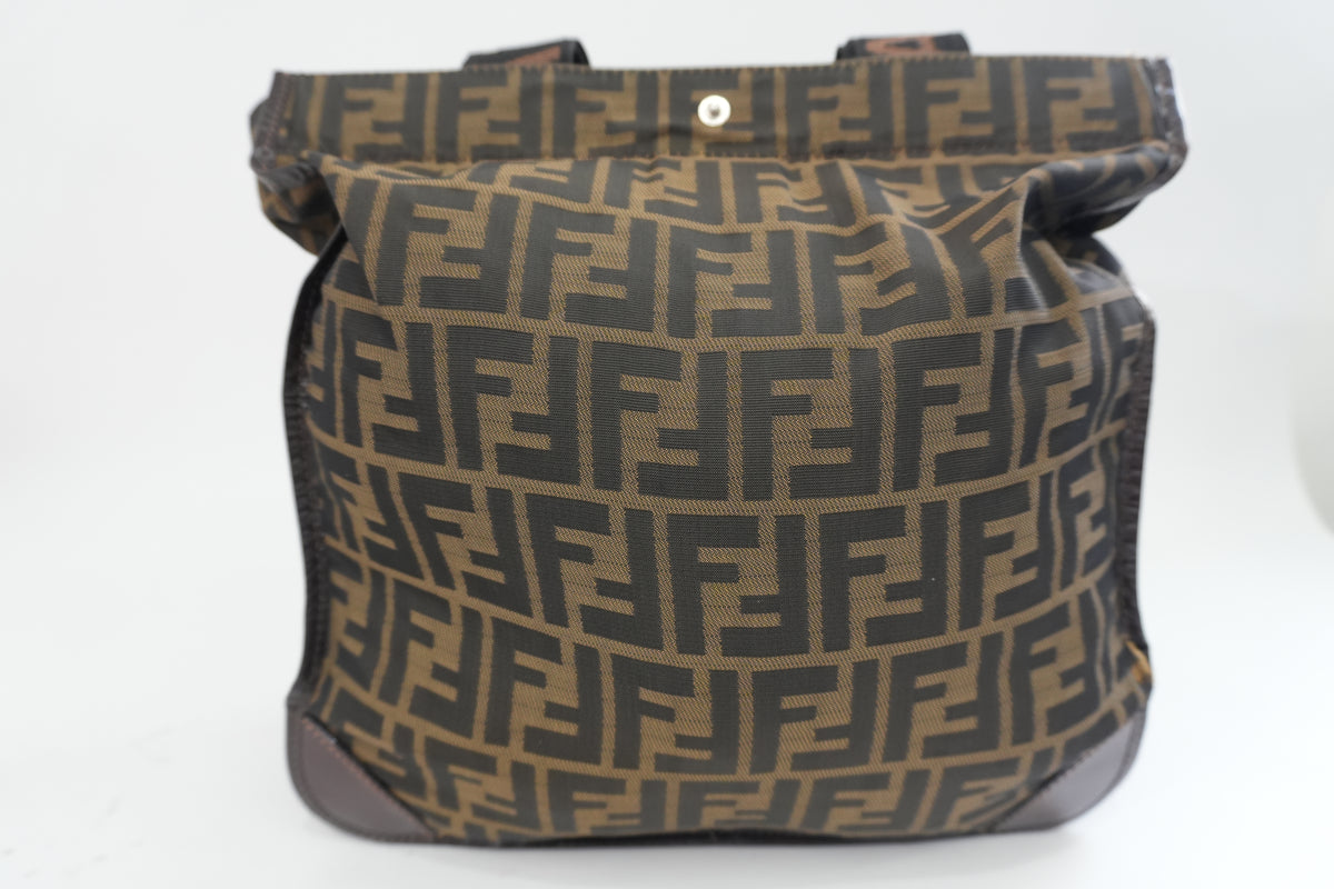 Pre-Owned Fendi Zucca Slim Tote Bag