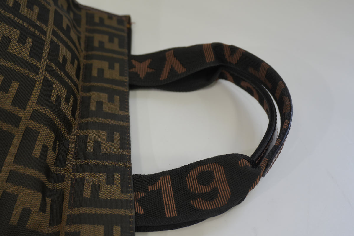 Pre-Owned Fendi Zucca Slim Tote Bag