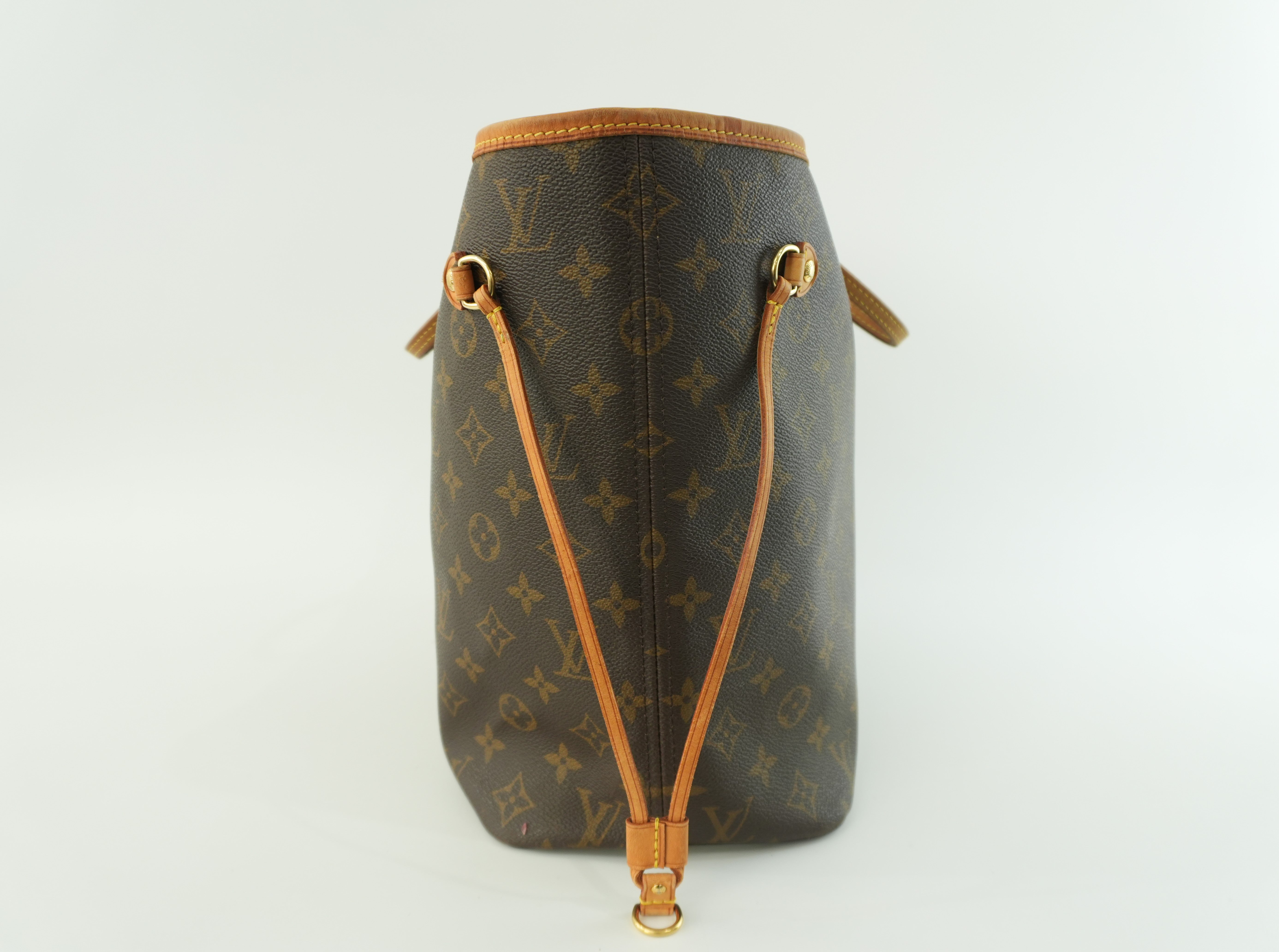 Louis Vuitton Monogram Neverfull MM Shoulder Tote Bag Used