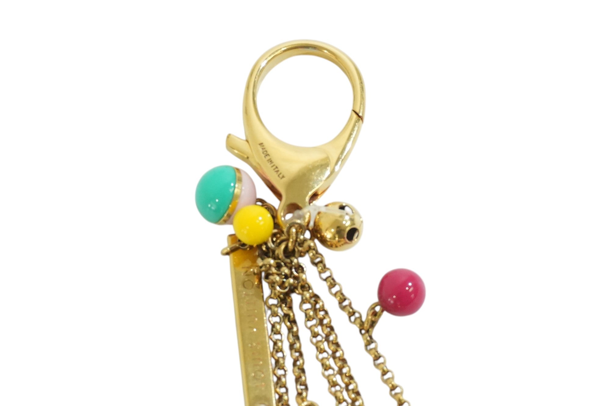 Per-owned Louis Vuitton Bag Charm Multicolor