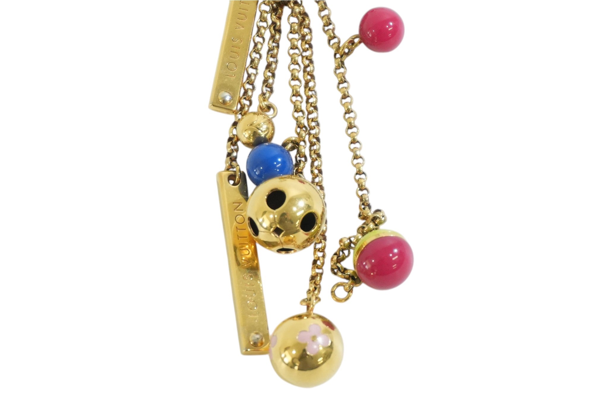 Per-owned Louis Vuitton Bag Charm Multicolor