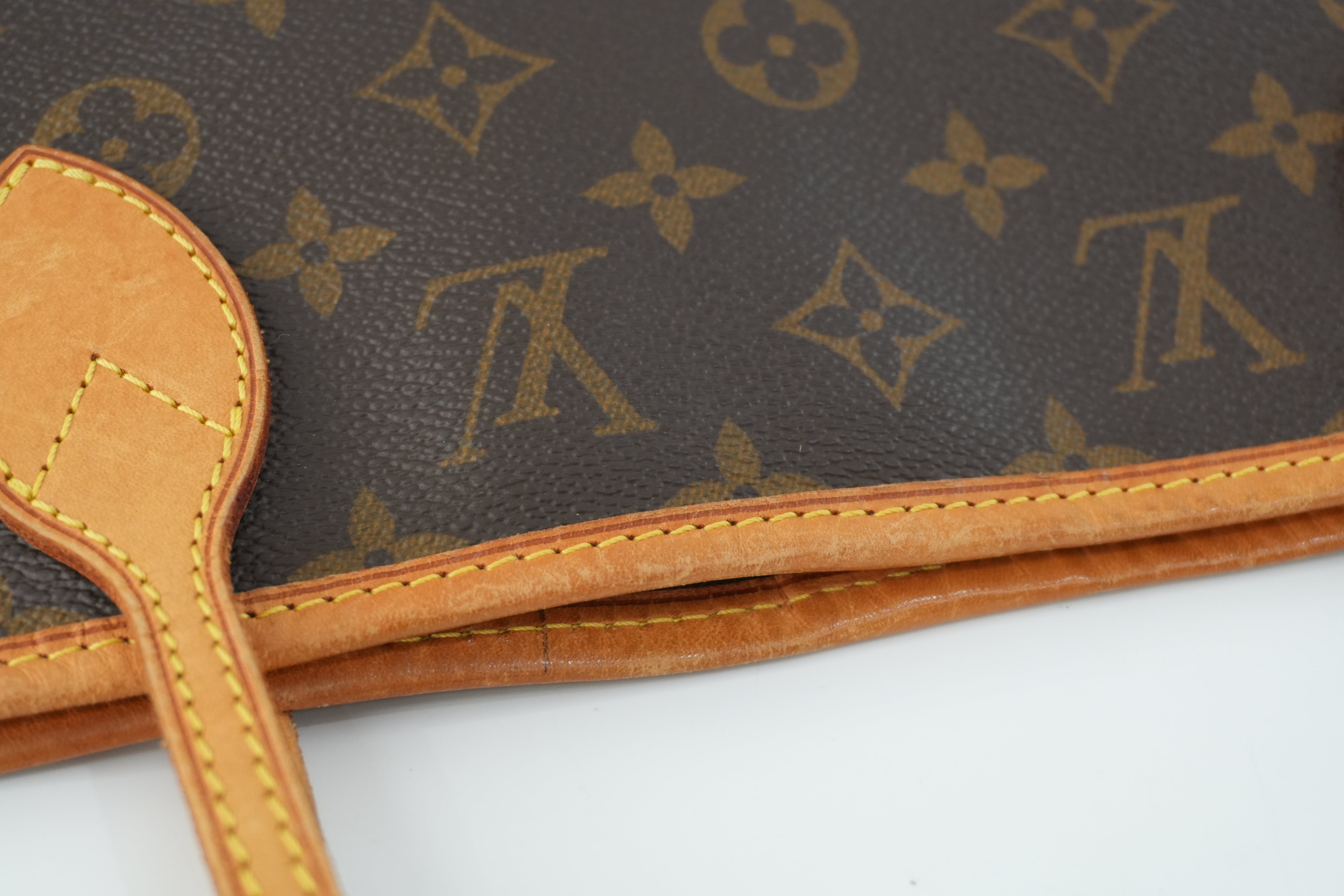 Louis Vuitton Monogram Neverfull MM Shoulder Tote Bag Used